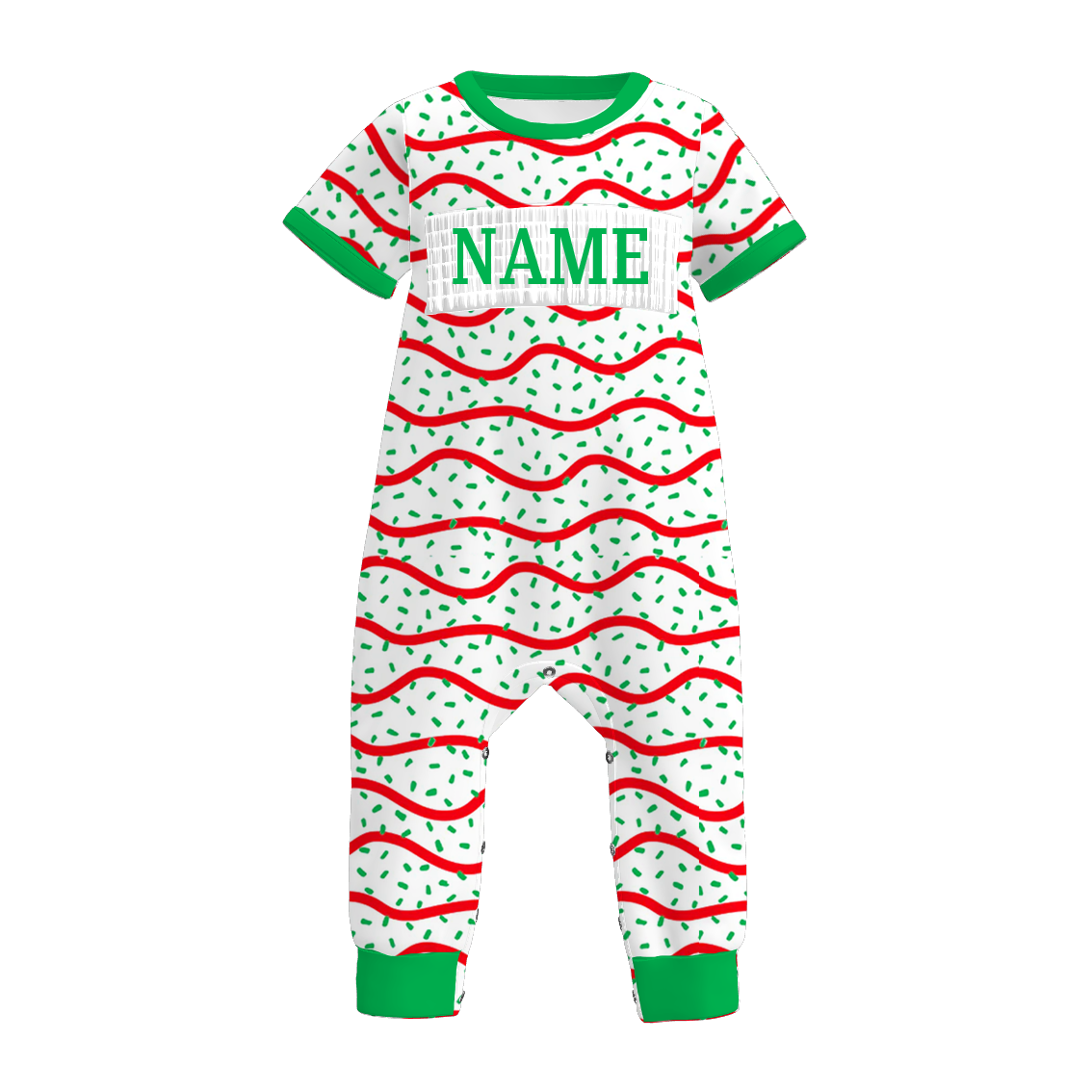 (Pre Order)Family Christmas Embroidery Smocked Dress&Romper