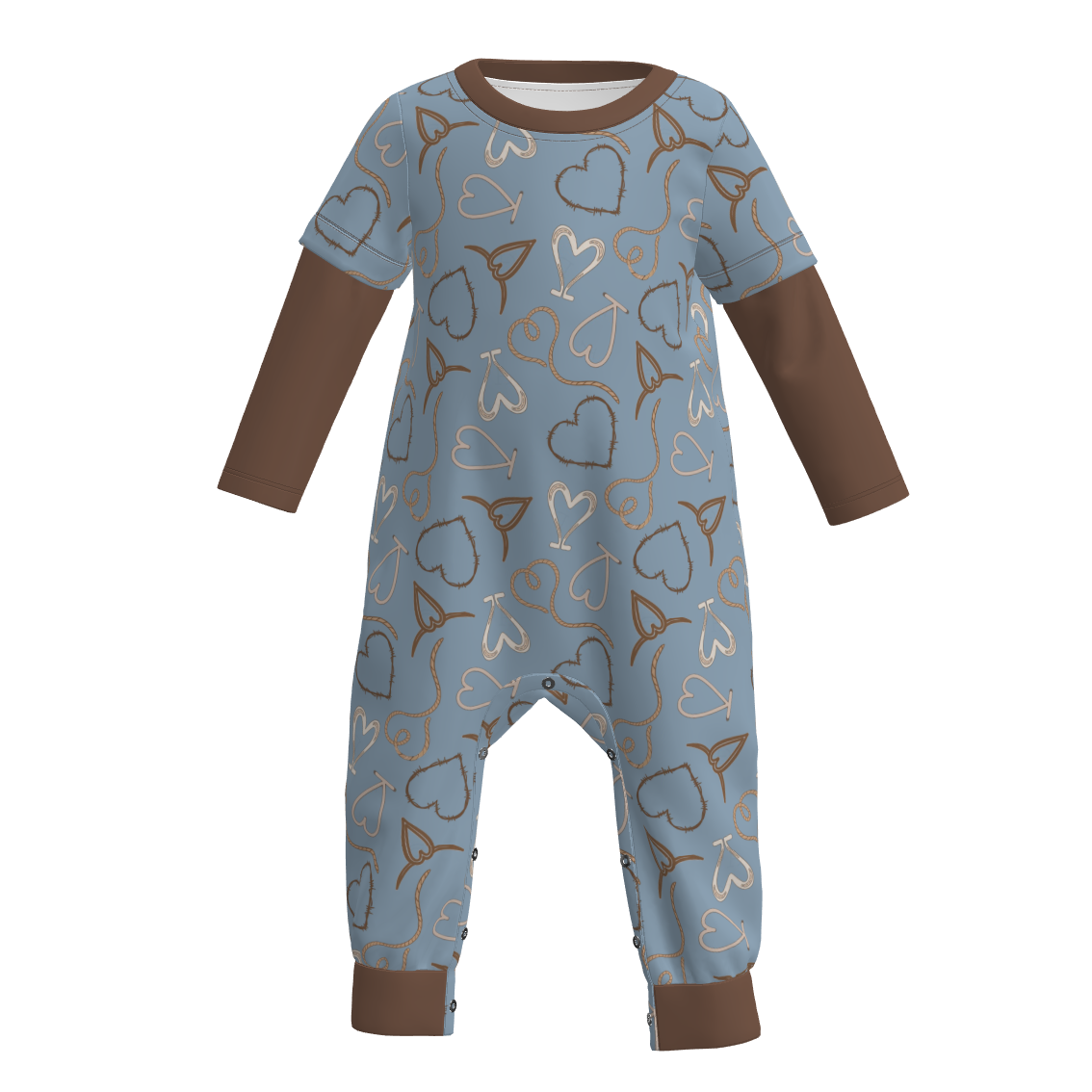 (Pre Order)Toddler Boys Valentine's Day Print Romper