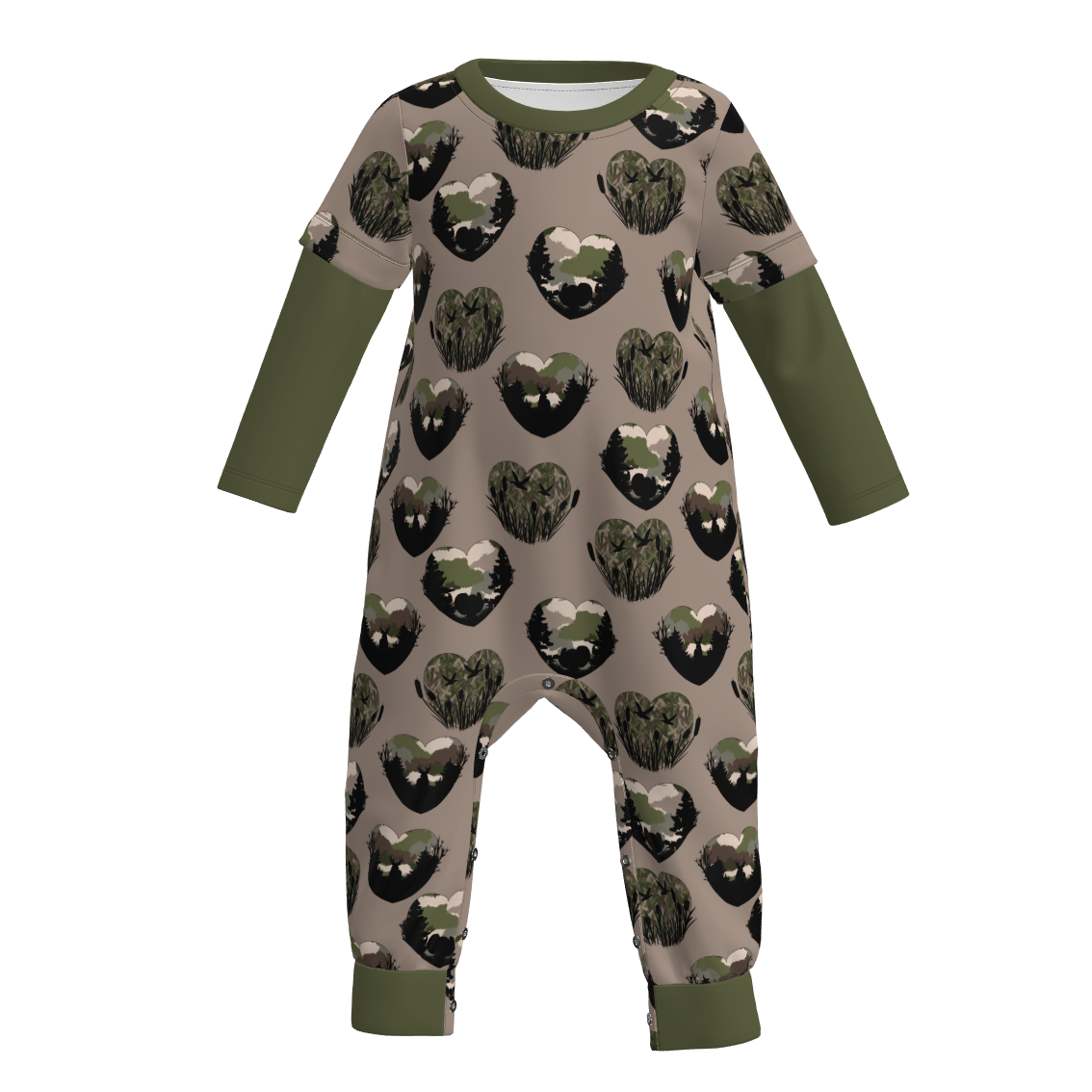(Pre Order)Toddler Boys Valentine's Day Print Romper