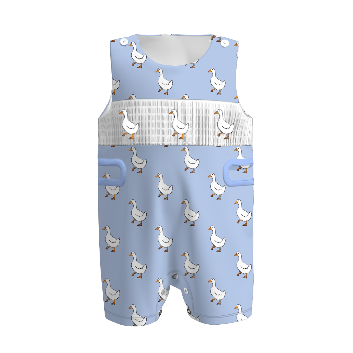 (Pre Order)Siblings Spring Goose Embroidery Dress&Romper