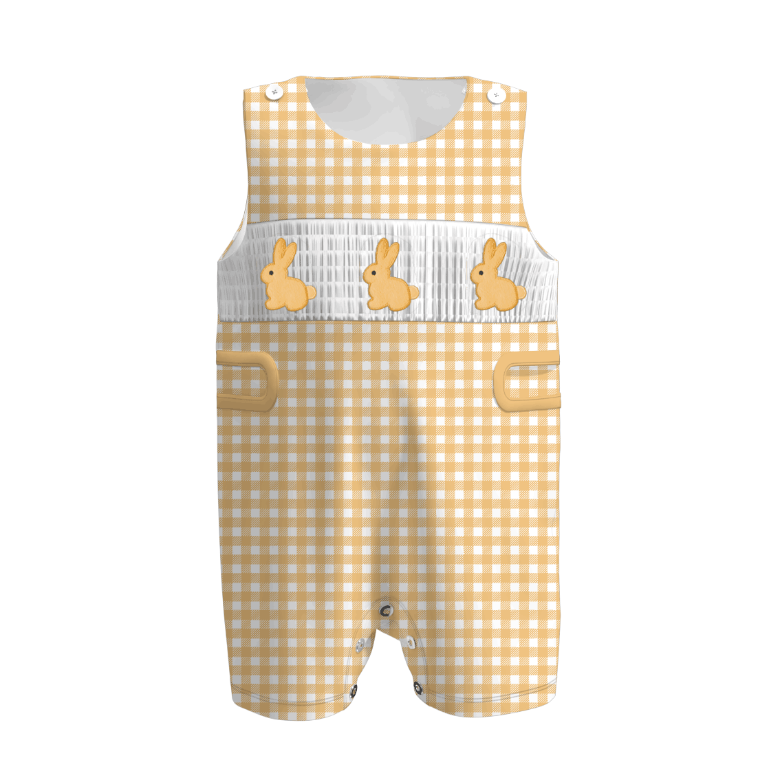 (Pre Order)Sisters Easter Bunny Embroidery Smocked Dress&Romper