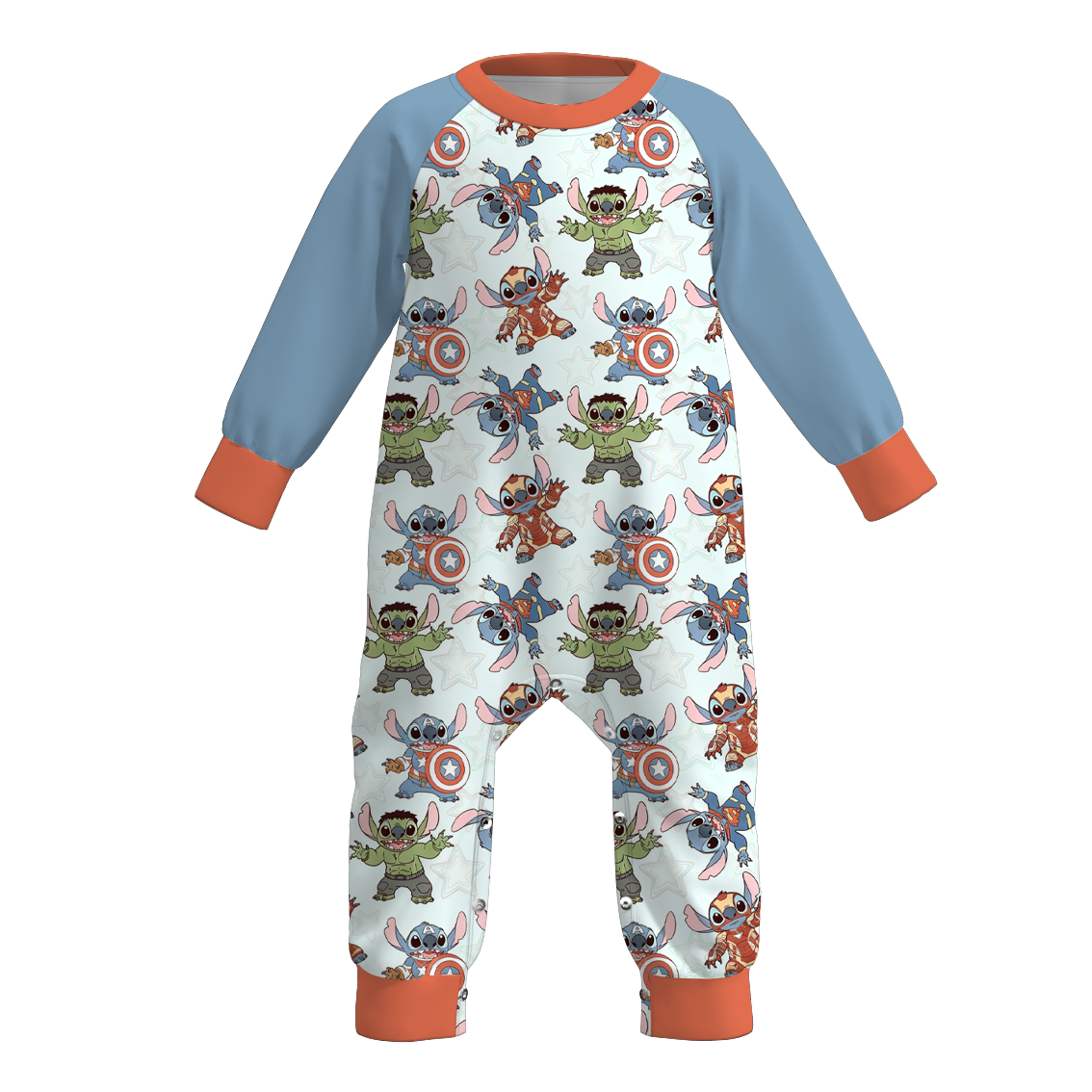(Pre Order)Toddler Boys Spring&Summer Cartoon Print Romper