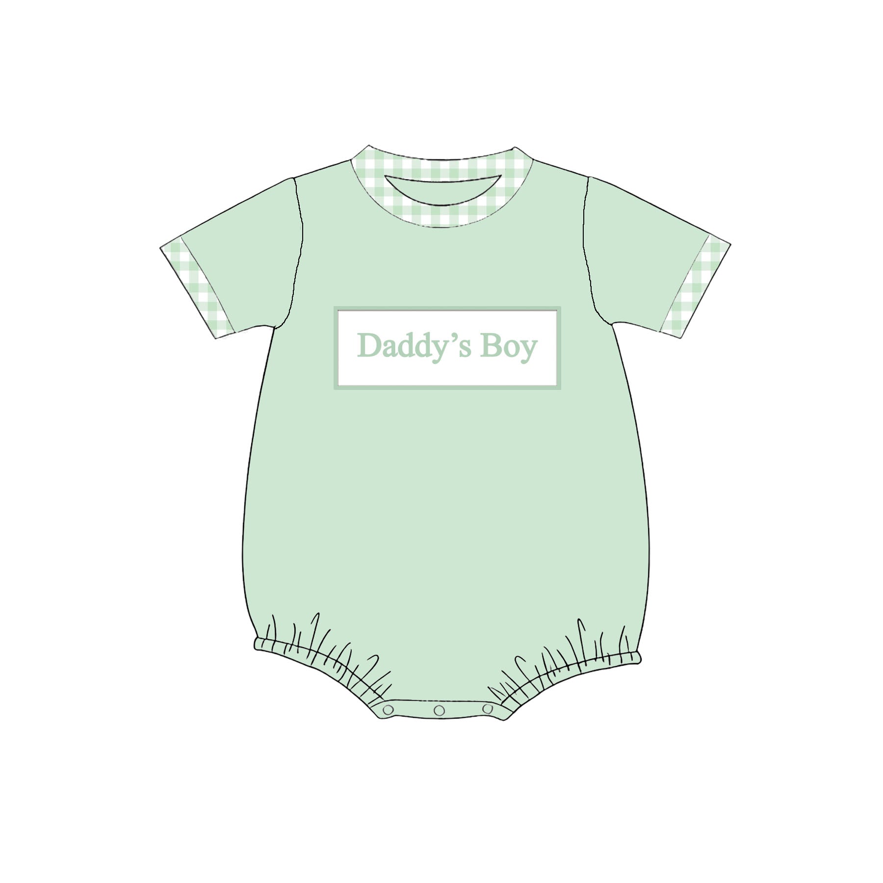 (Pre Order)Siblings DADDY'S GIRL&BOY Embroidery Smocked Dress,Set&Romper
