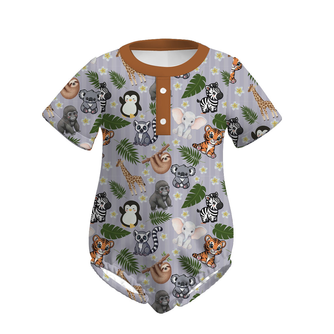 (Pre Order)Siblings Spring and Summer Animal Print Set&Romper