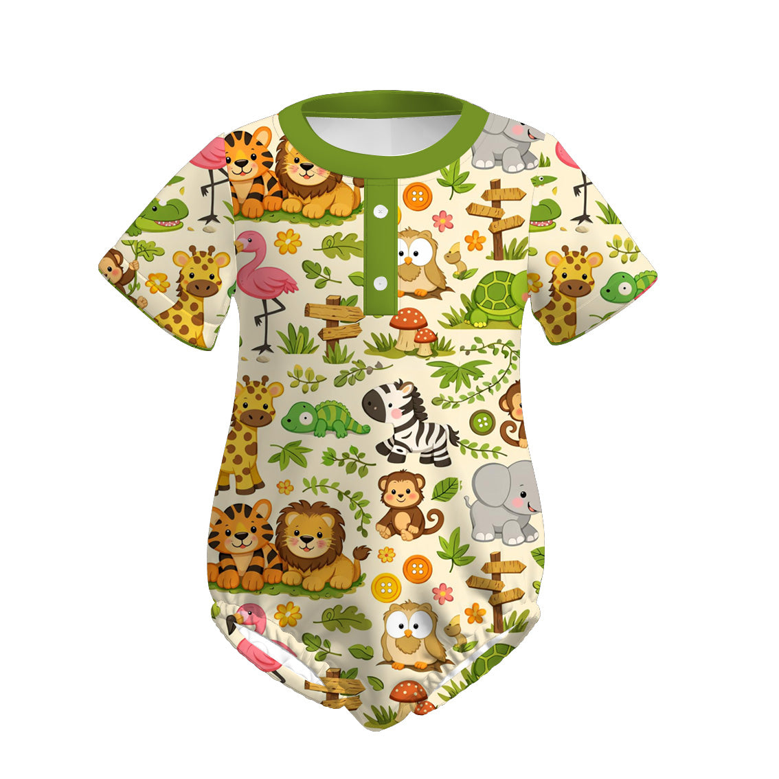 (Pre Order)Siblings Spring and Summer Animal Print Set&Romper