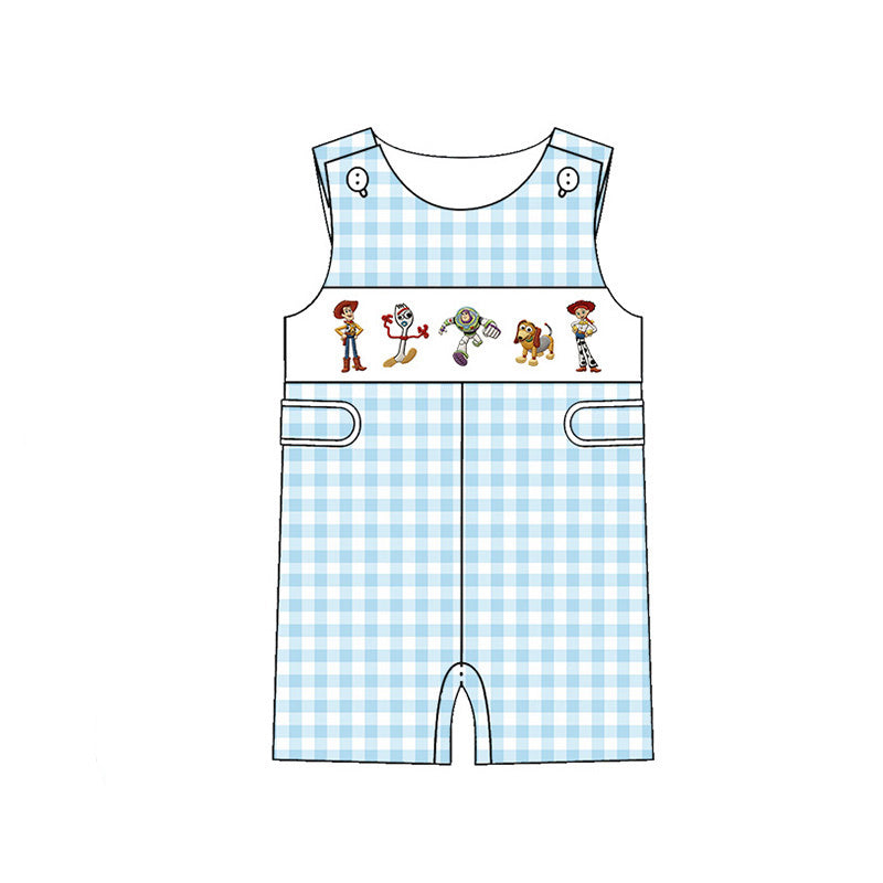 (Pre Order)Siblings Spring&Summer Cartoon Toy Embroidery Smocked Dress,Set&Romper