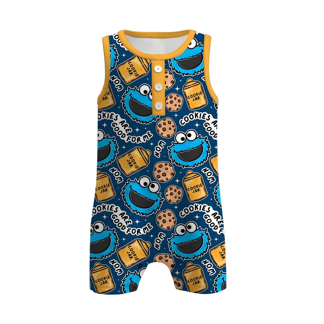 (Pre Order+Prepack Zone)Brothers Spring&Summer Cartoon Print Romper