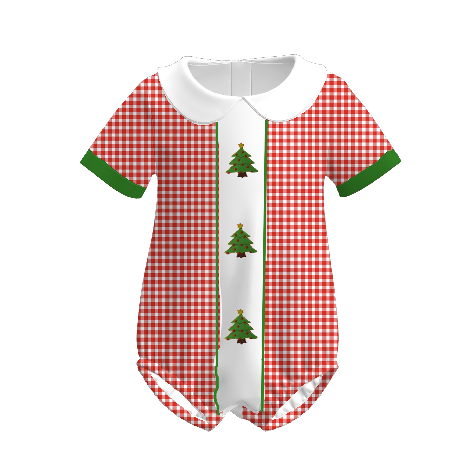 (Pre Order)Siblings Christmas Tree Embroidery Dress,Set&Romper