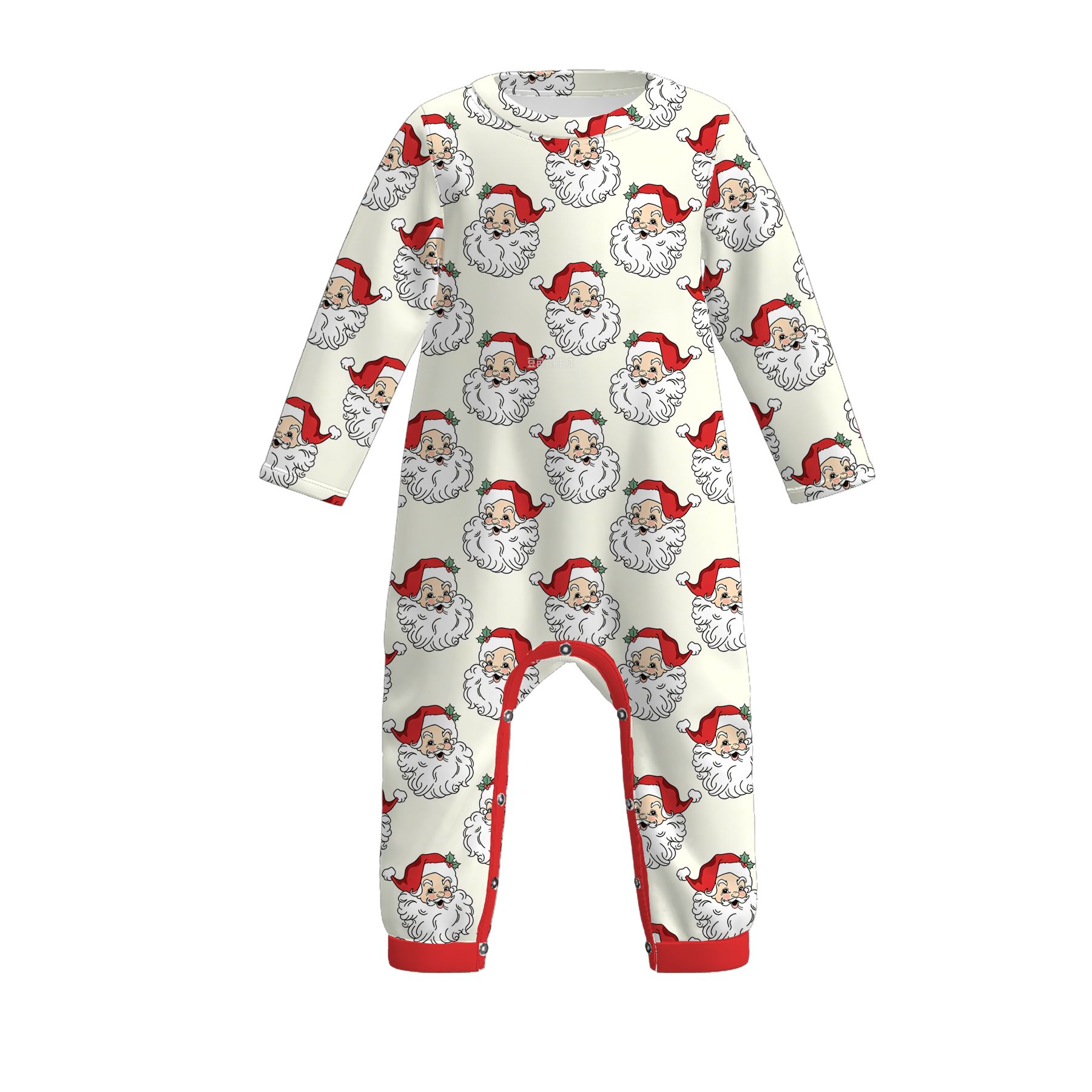(Pre Order)Sisters Christmas Santa Claus Print Dress,Set&Romper