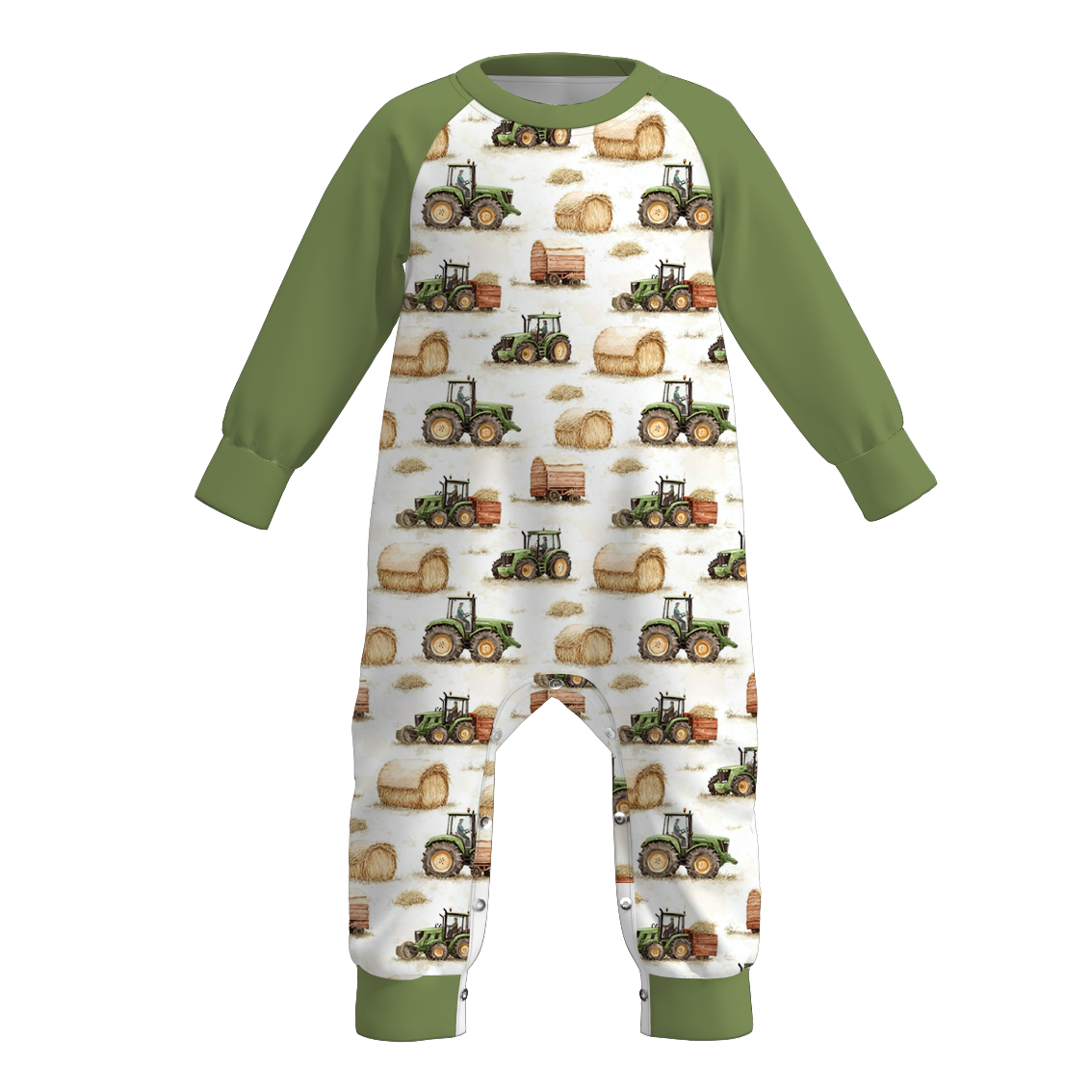 (Pre Order)Brothers Fall Farm Print Top&Romper