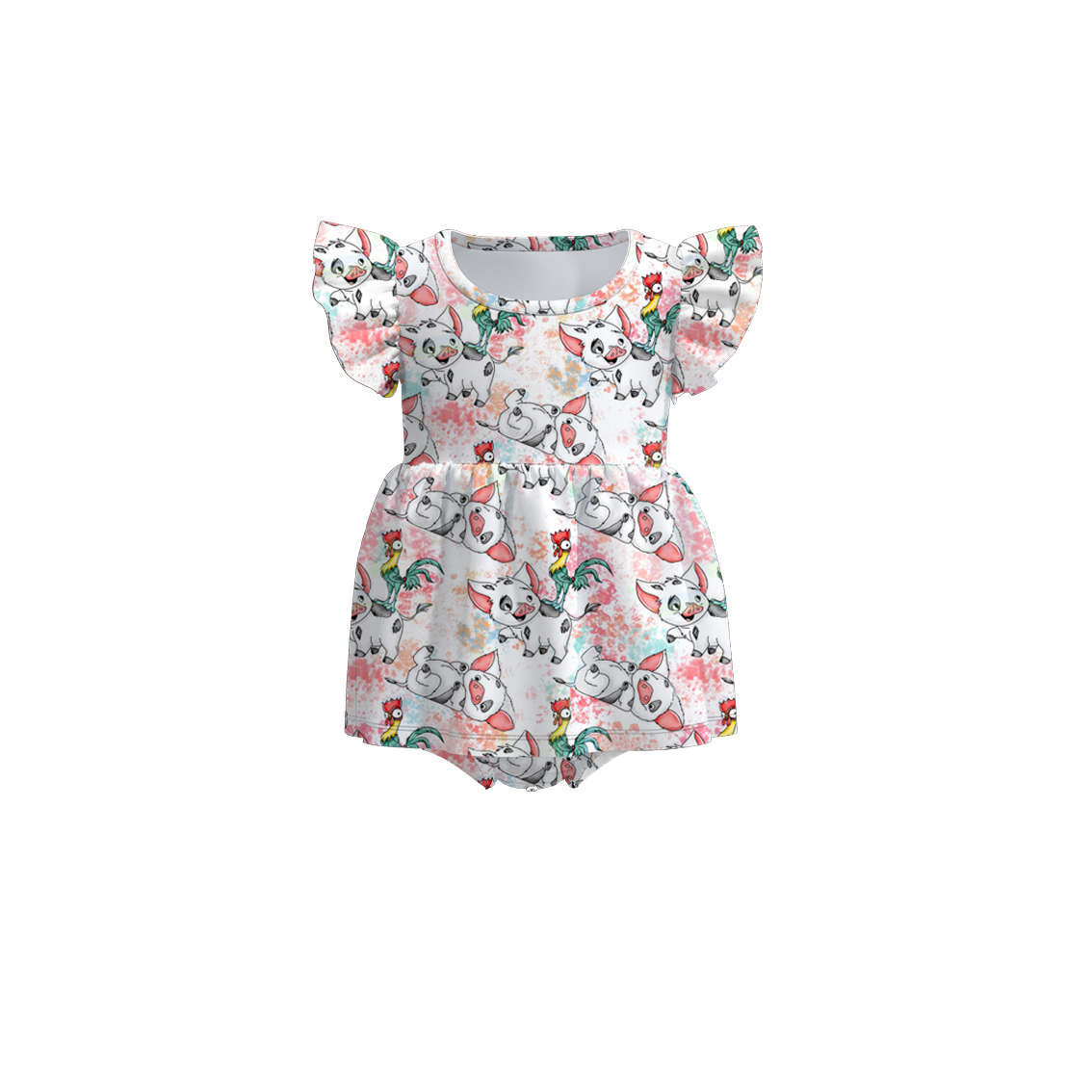 (Pre Order)Baby Girls Moana Print Romper