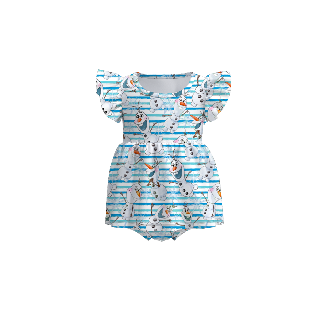 (Pre Order)Baby Girls Summer Frozen Print Romper