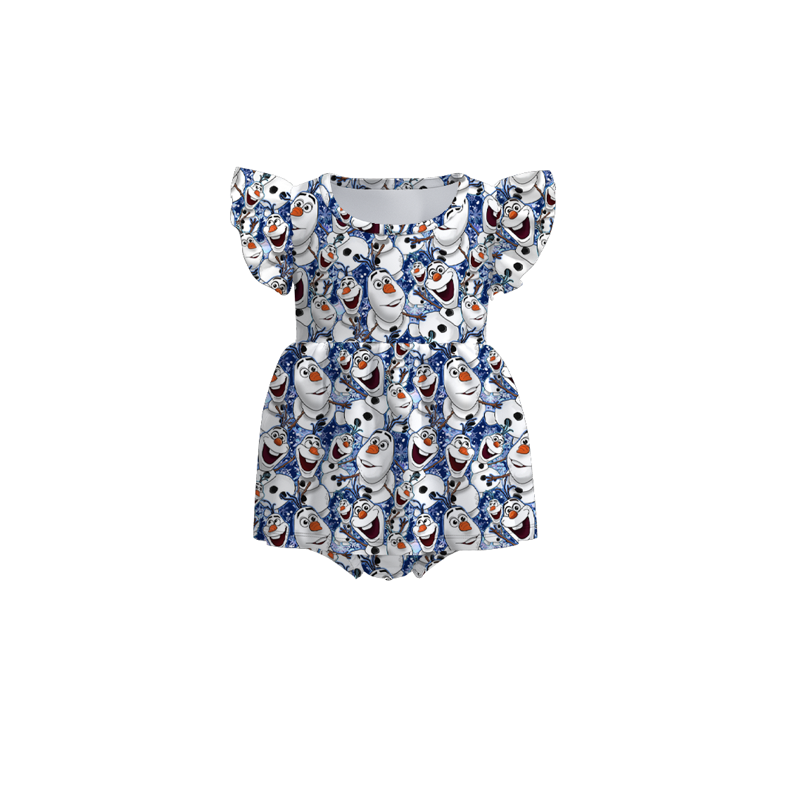 (Pre Order)Baby Girls Summer Frozen Print Romper