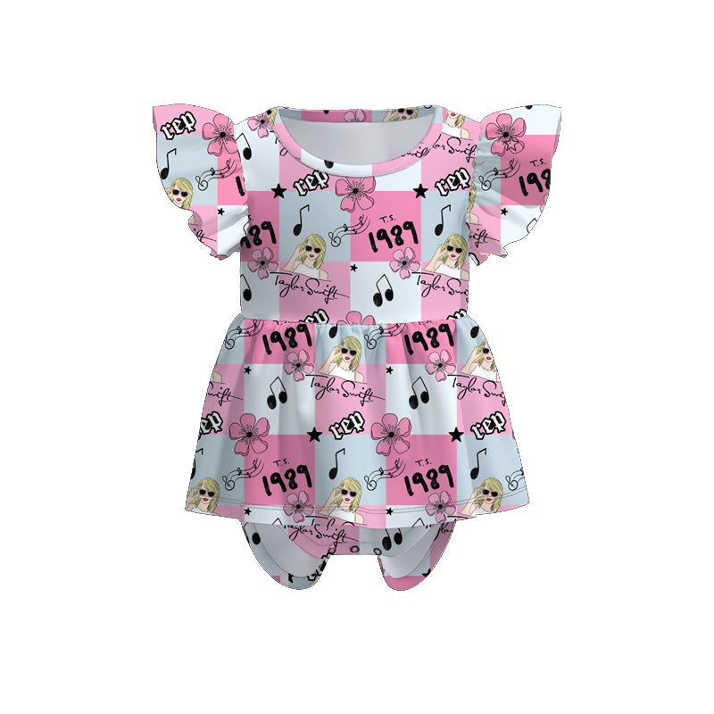 (Pre Order)Baby Girls Summer TS Print Romper