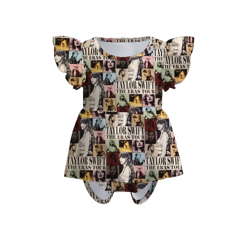 (Pre Order)Baby Girls Summer TS Print Romper