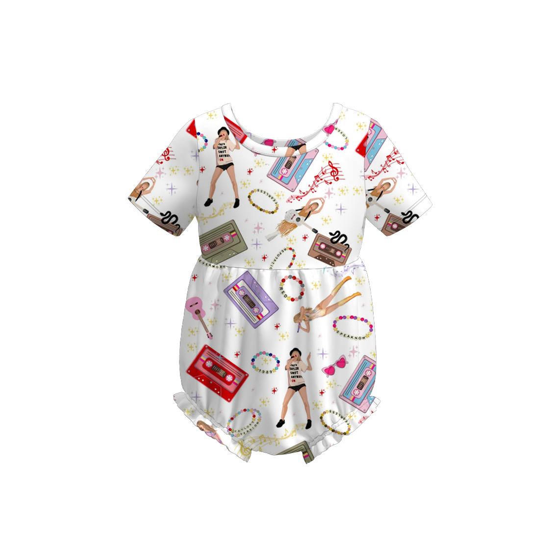 (Pre Order)Baby Grils Summer TS Print Romper