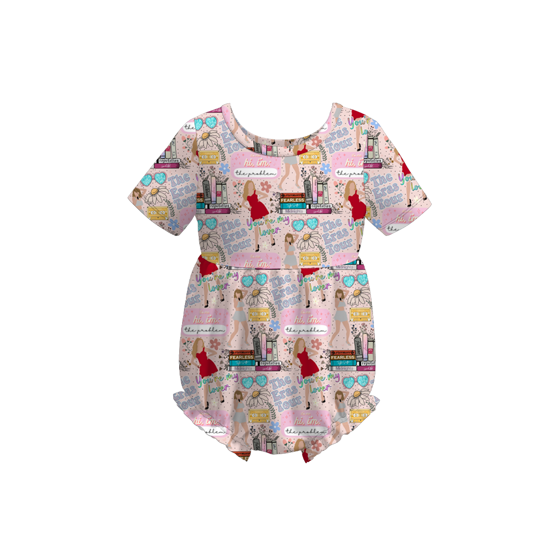 (Pre Order)Baby Grils Summer TS Print Romper