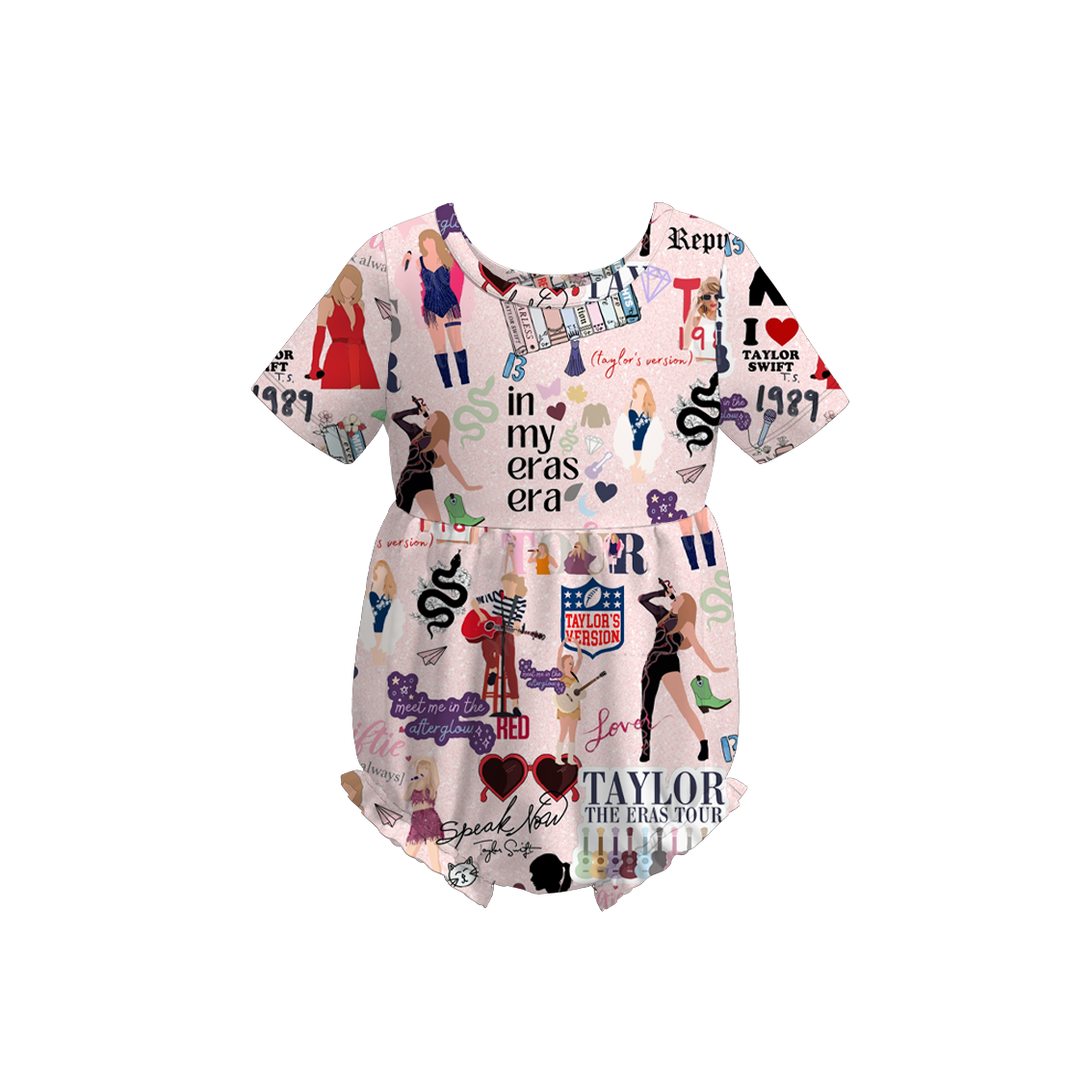 (Pre Order)Baby Grils Summer TS Print Romper