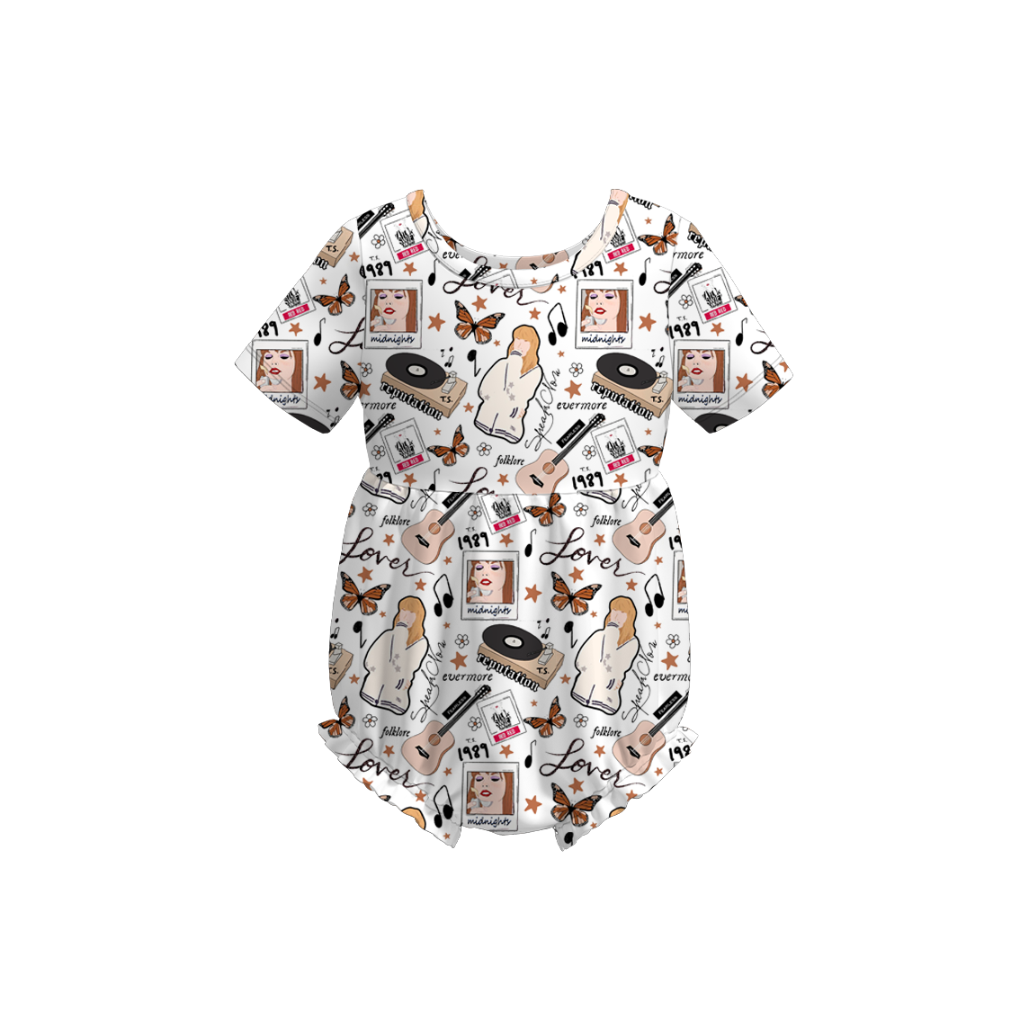 (Pre Order)Baby Grils Summer TS Print Romper