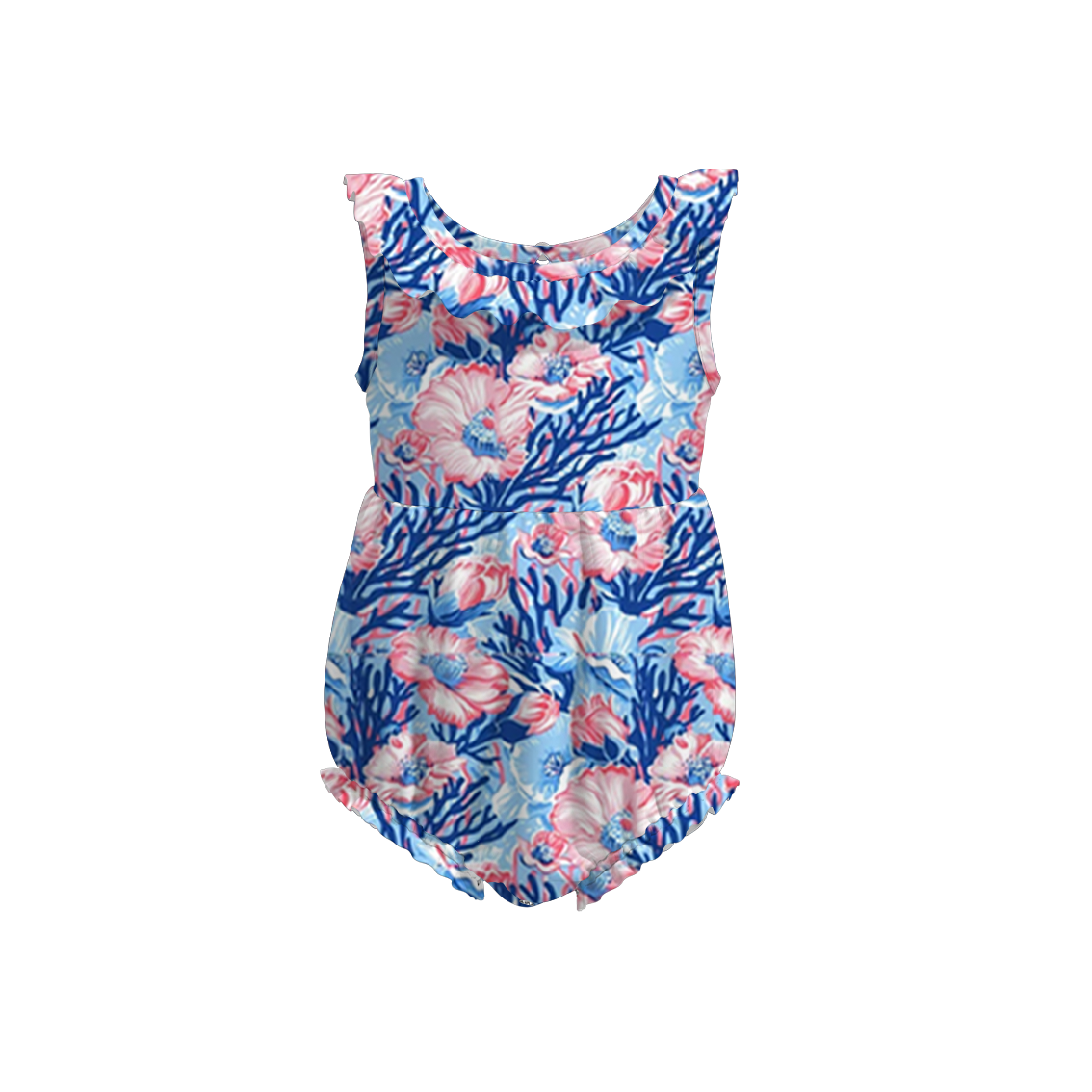 (Pre Order)Baby Girls Under The Sea Print Romper