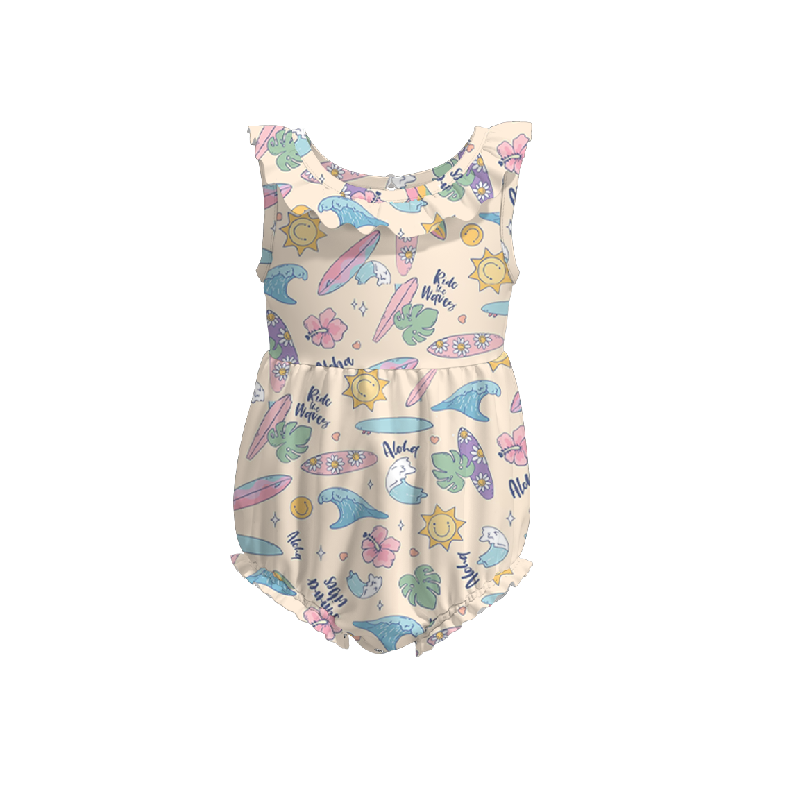 (Pre Order)Baby Girls Under The Sea Print Romper