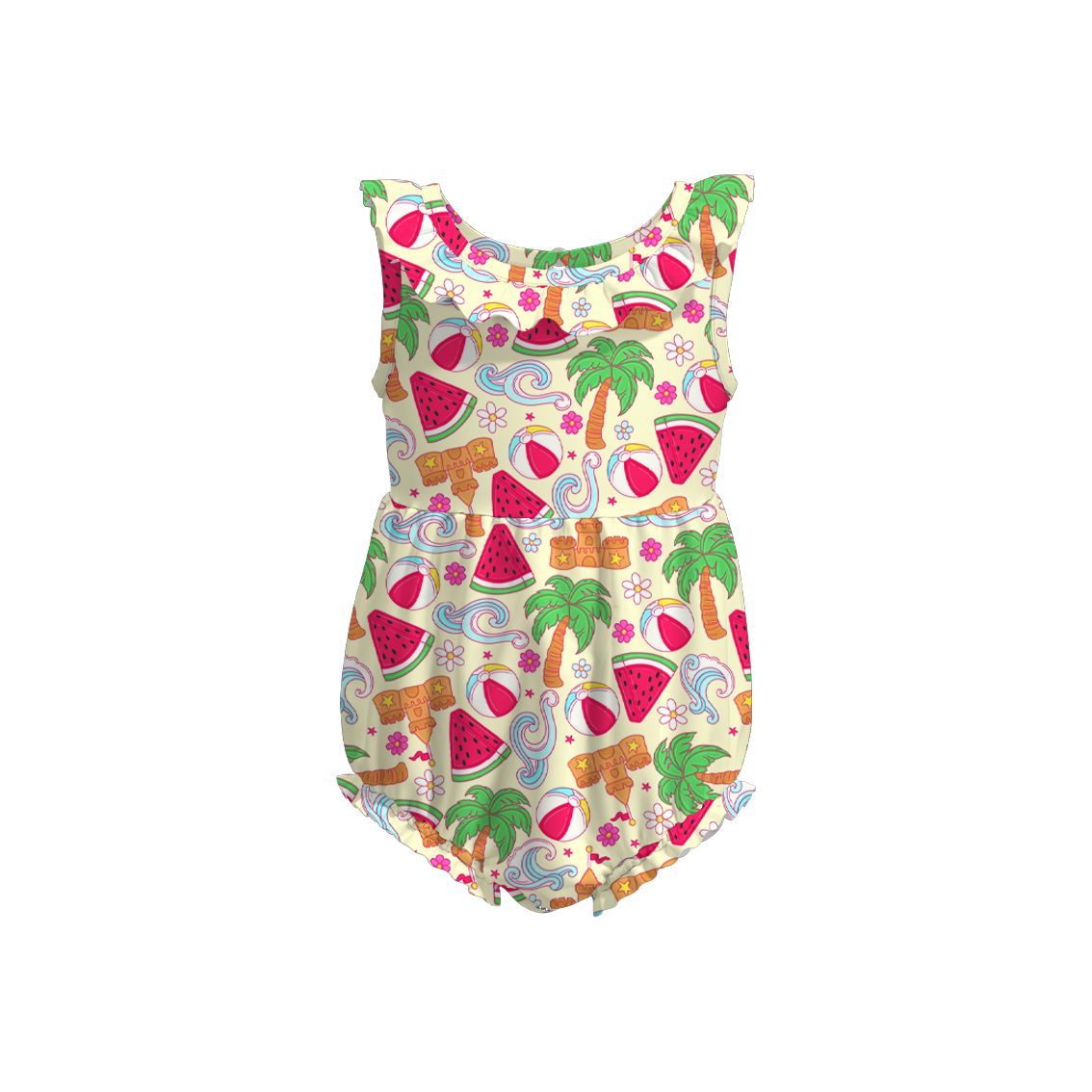 (Pre Order)Baby Girls Sweet Summer Print Romper