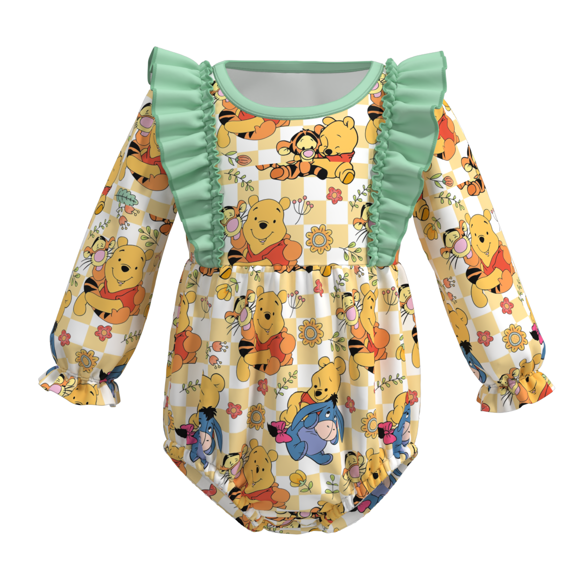 (Pre Orders)Baby Girls Cartoon Print Romper