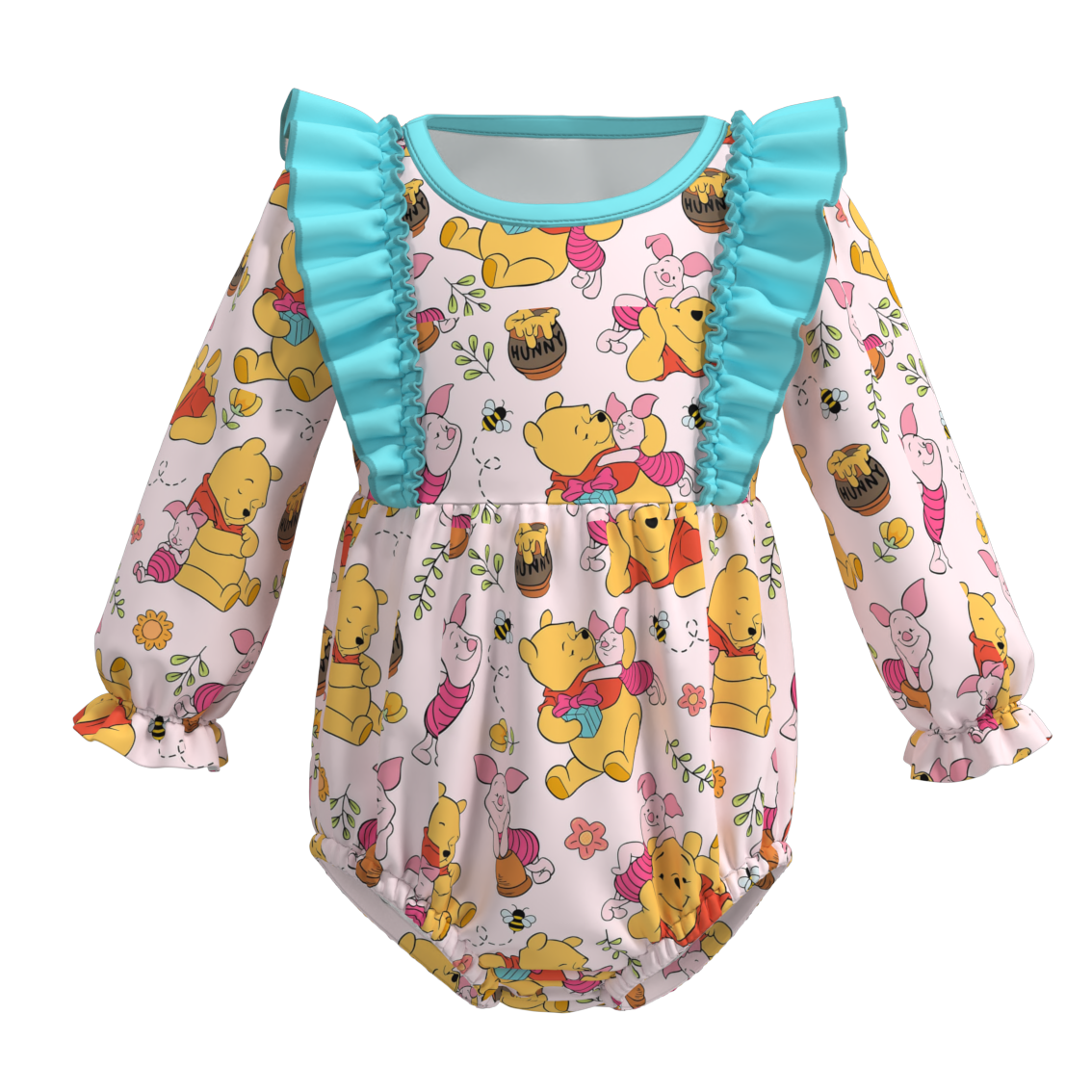 (Pre Orders)Baby Girls Cartoon Print Romper