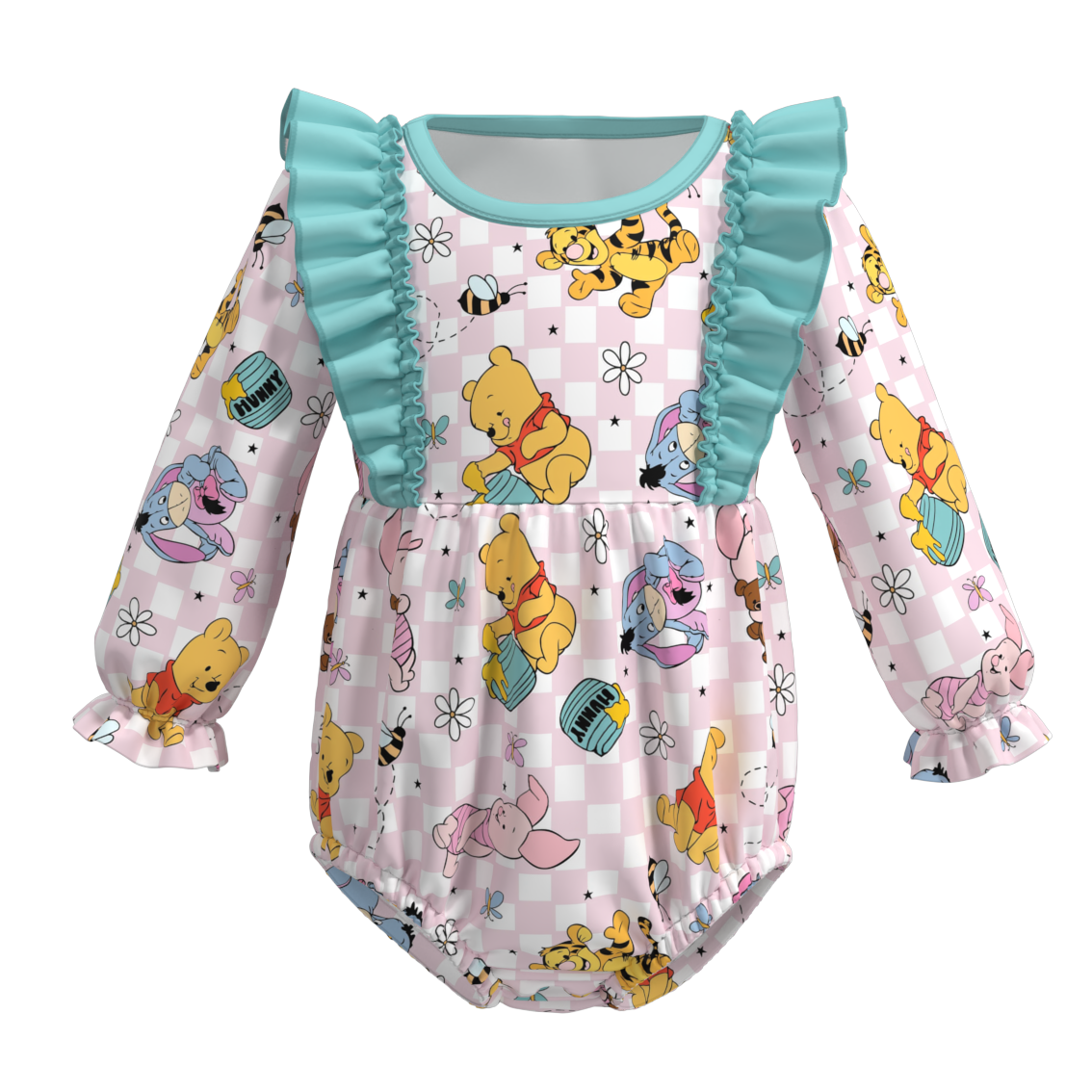 (Pre Orders)Baby Girls Cartoon Print Romper
