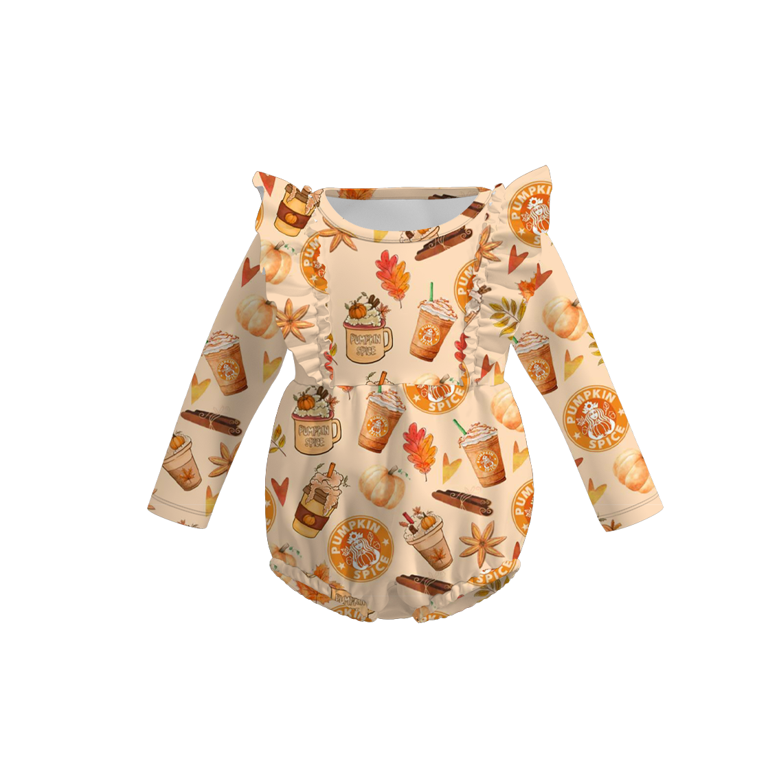 (Pre Order)Baby Girls Coffee Or Lattes Print Romper