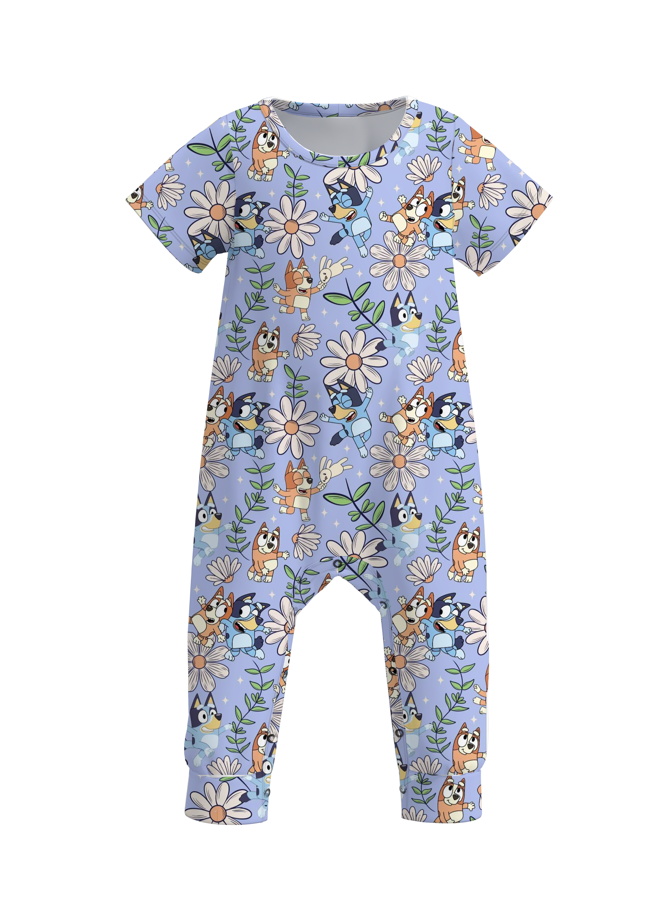 (Pre Order)Baby Girls Cute Cartoon Print Romper