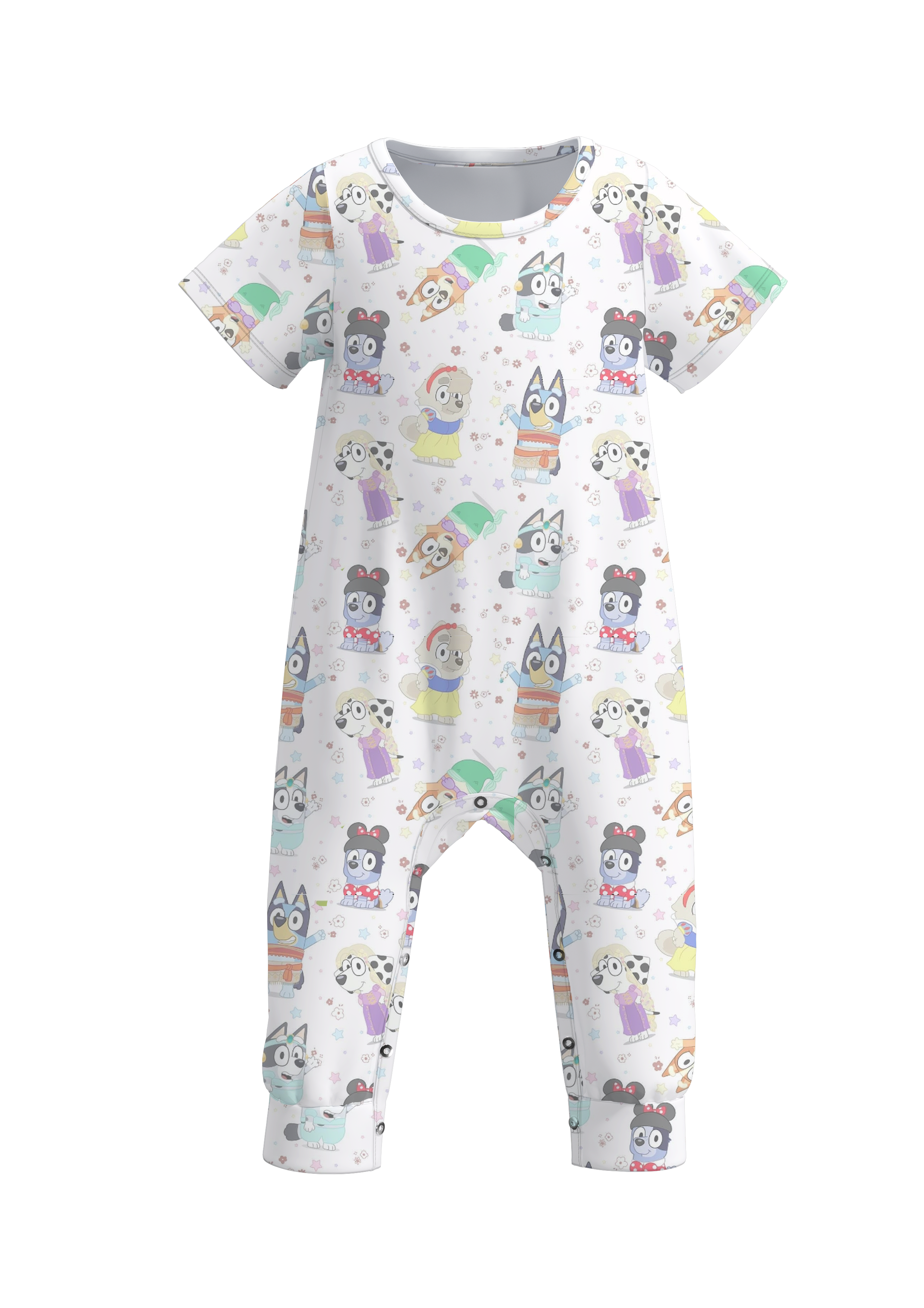 (Pre Order)Baby Girls Cute Cartoon Print Romper