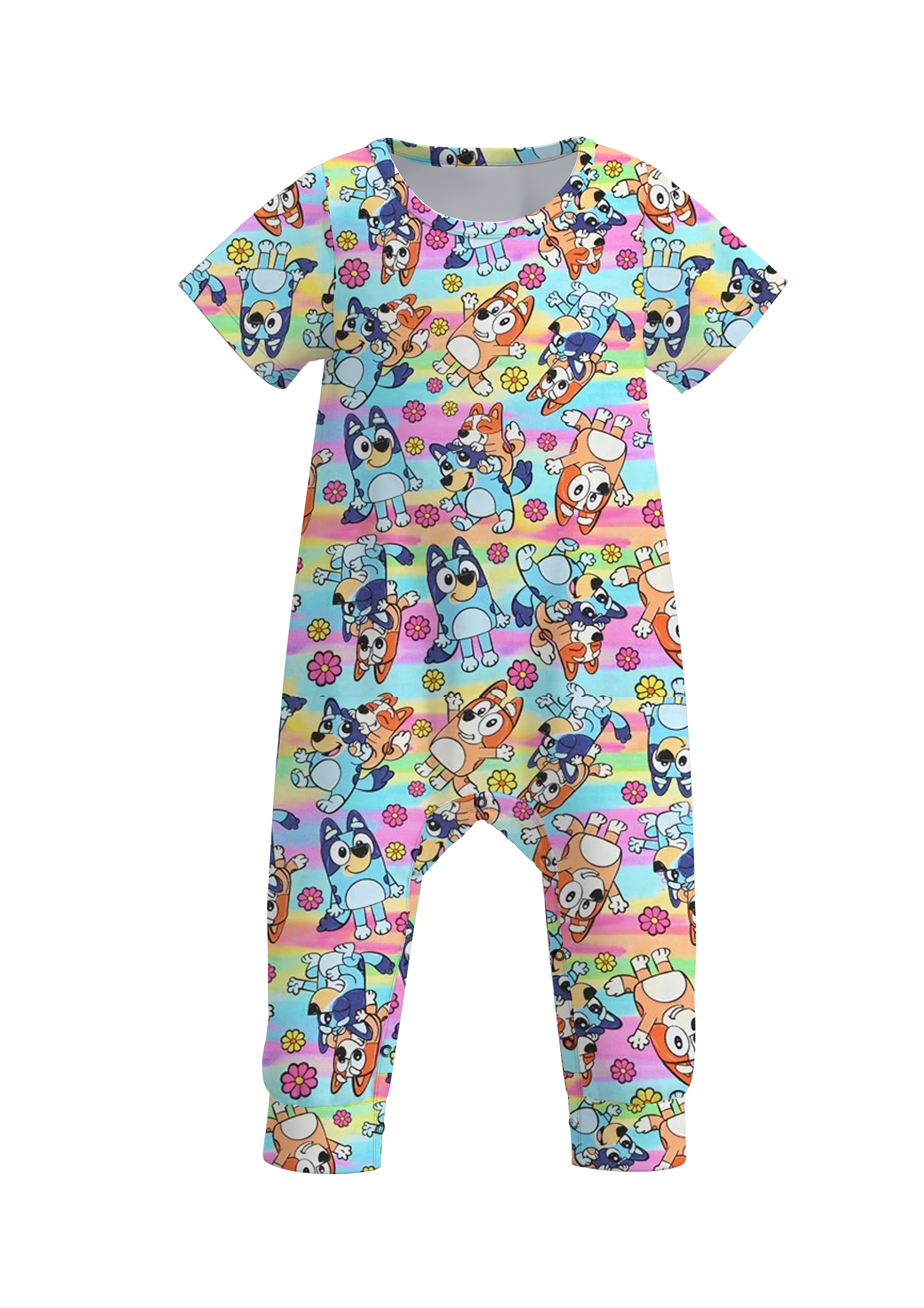 (Pre Order)Baby Girls Cute Cartoon Print Romper