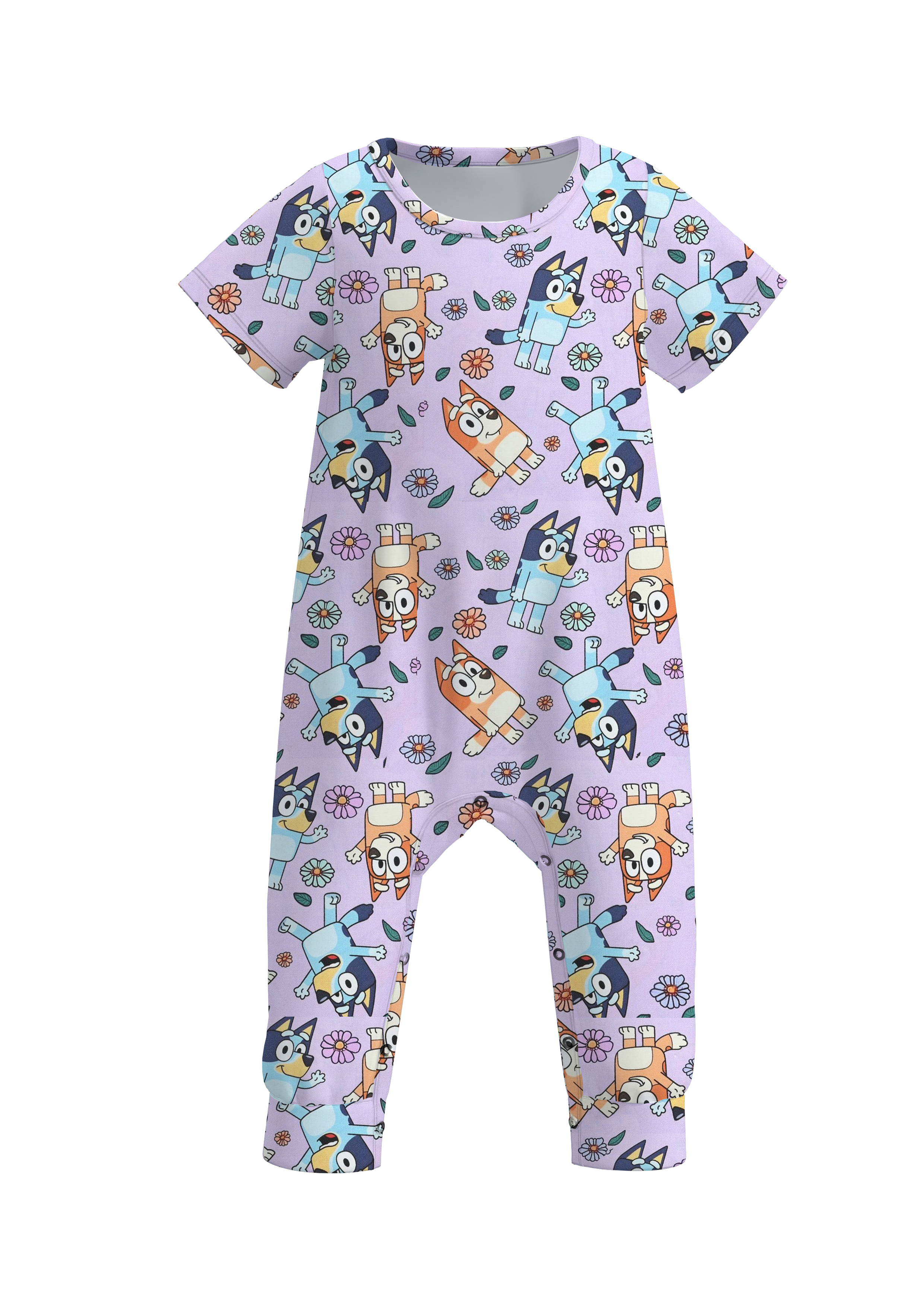 (Pre Order)Baby Girls Cute Cartoon Print Romper