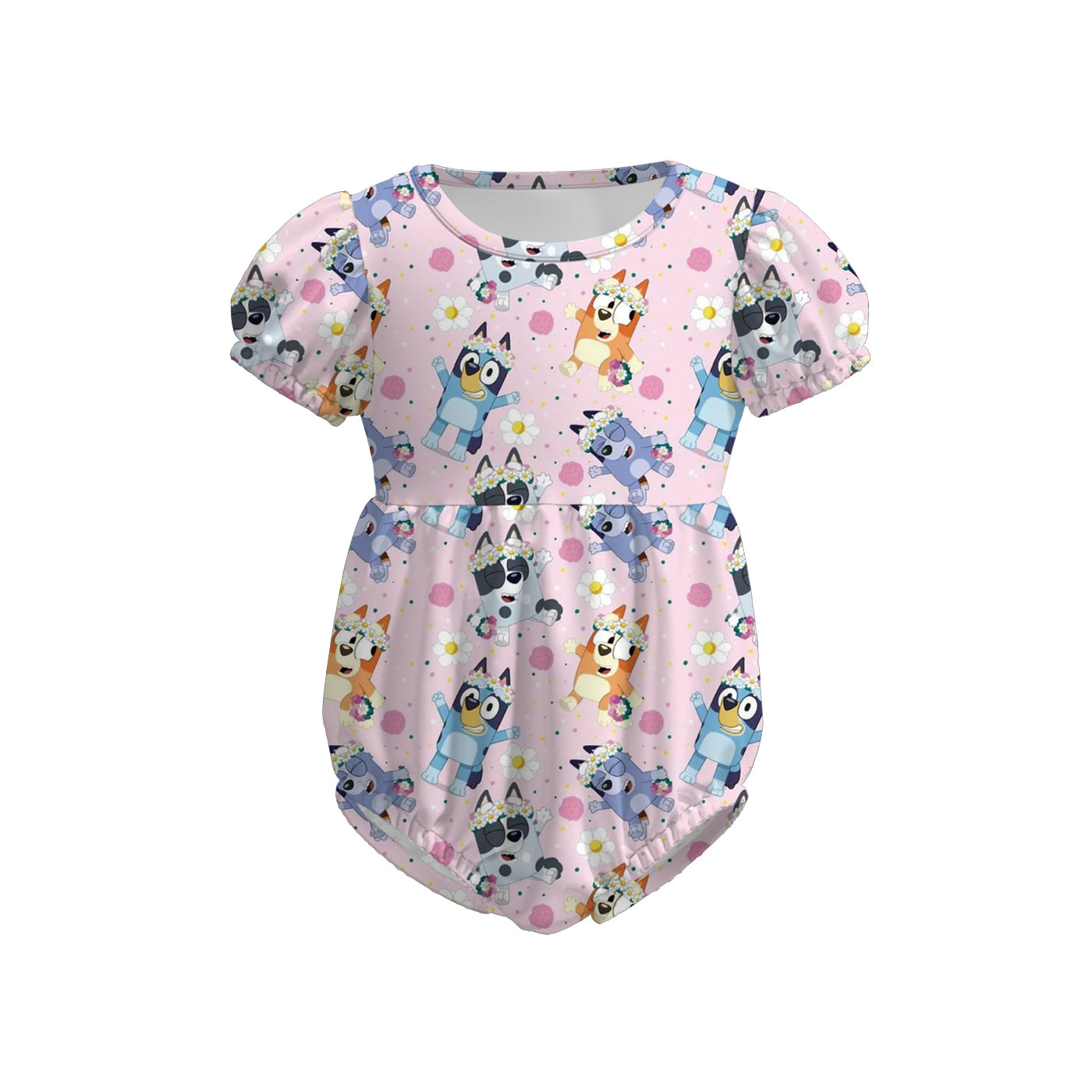 (Pre Order)Toddler Girls Spring and Summer Strawberry&Cartoon Print Romper