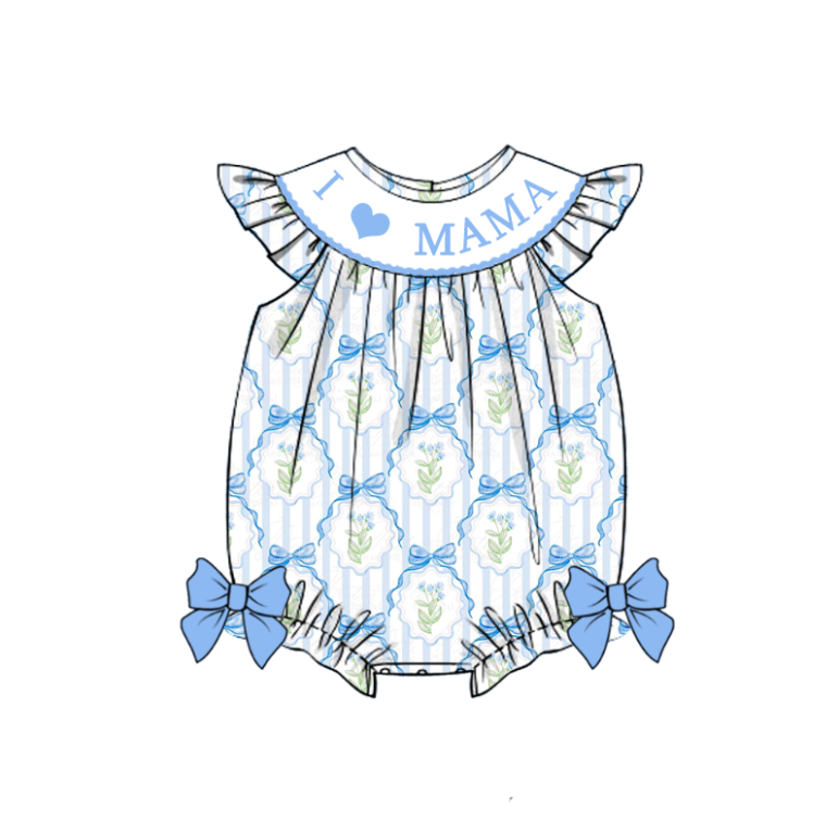 (Pre Order)Sisters Spring and Summer Embroidery Smocked Dress&Romper