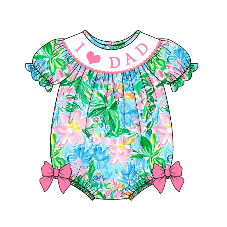 (Pre Order)Sisters Spring and Summer Embroidery Smocked Dress&Romper