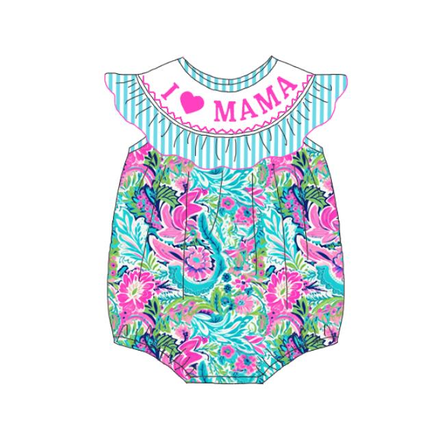 (Pre Order)Sisters Spring and Summer Embroidery Smocked Dress&Romper