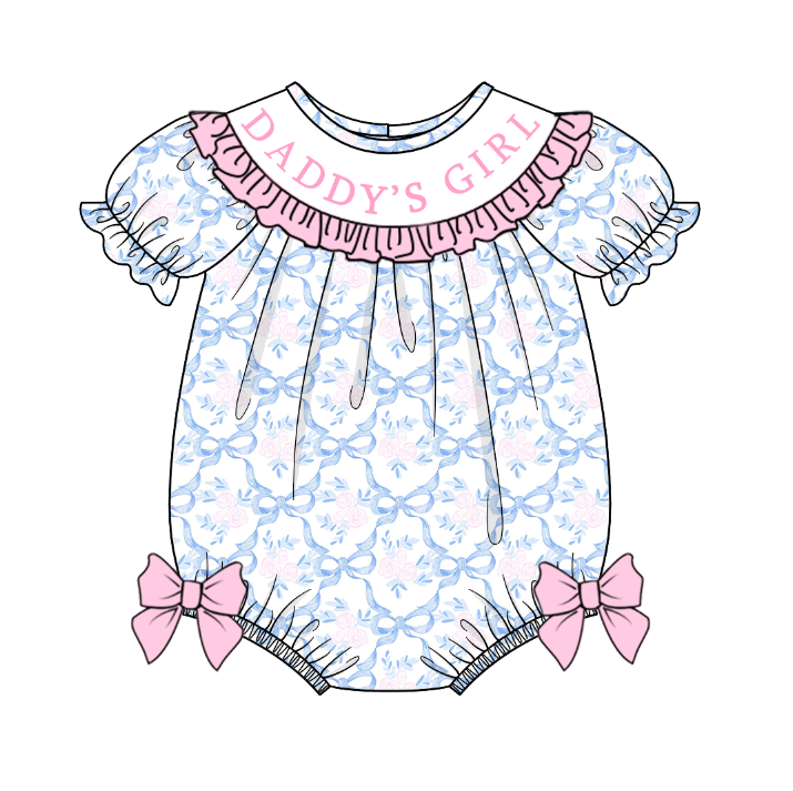 (Pre Order)Sibling Spring and Summer Embroidery Smocked Dress,Romper&Shorts Set
