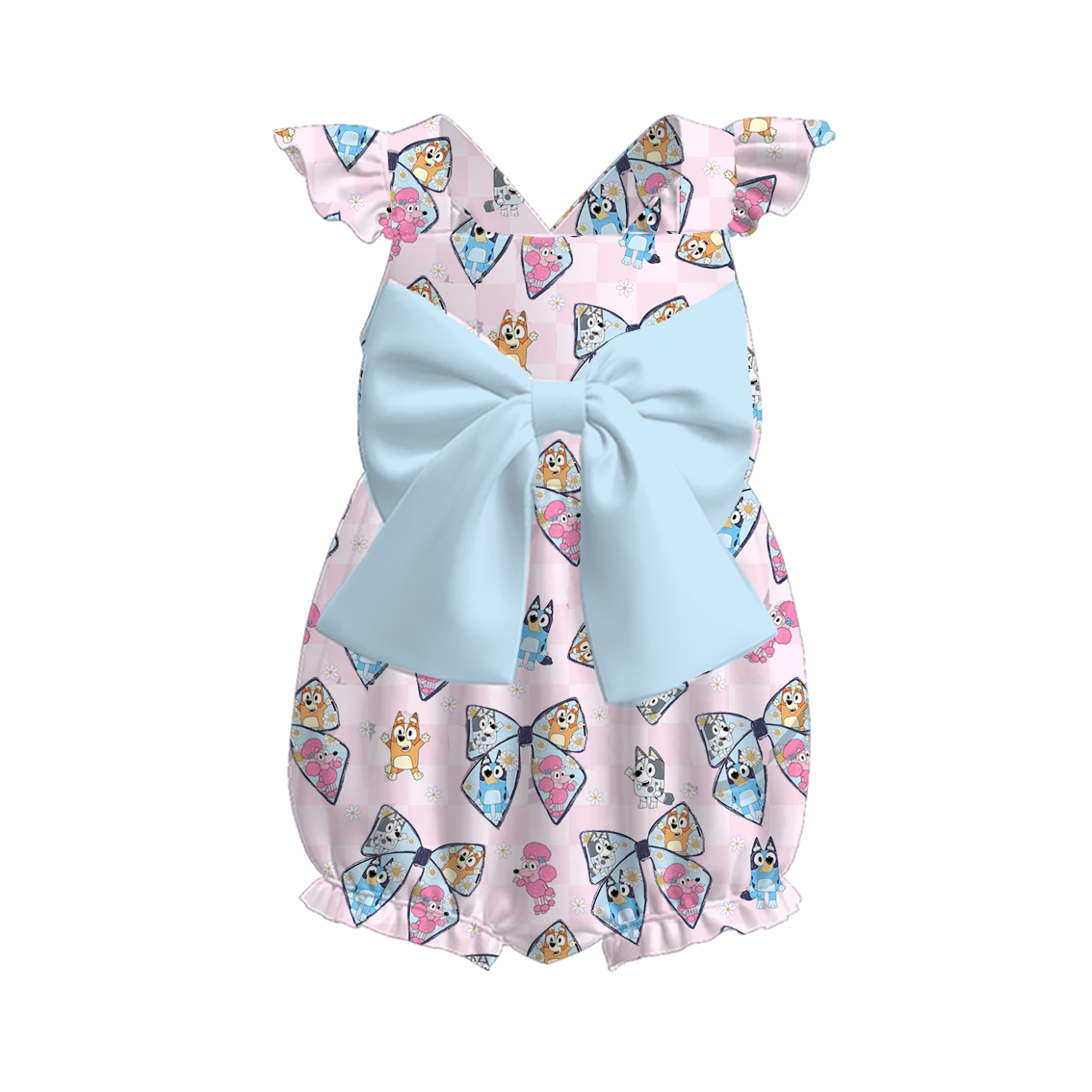 (Pre Order)Sisters Spring and Summer Cartoon Print Dress,Romper and Set