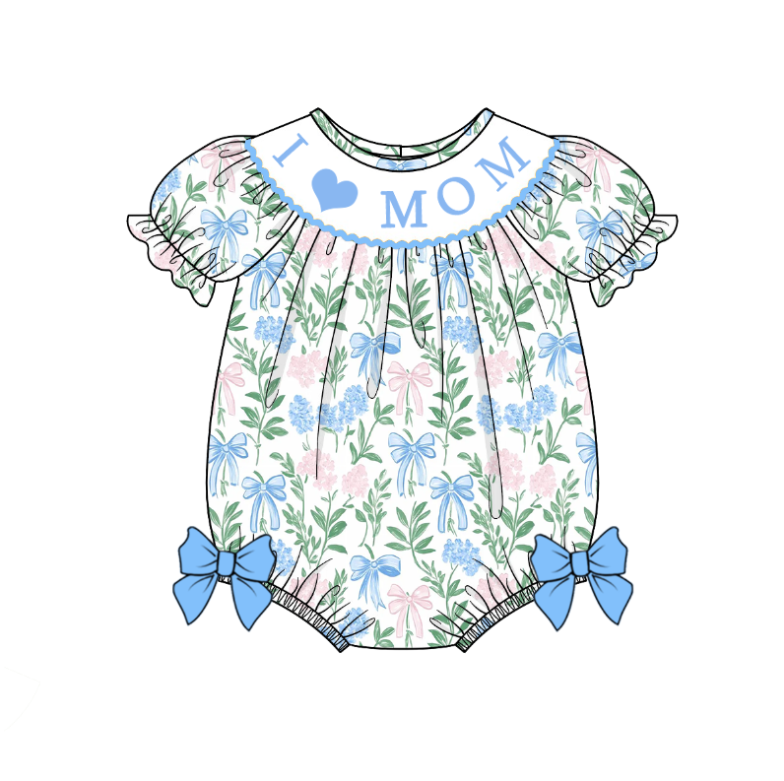 (Pre Order)Sisters Spring and Summer Embroidery Smocked Dress&Romper