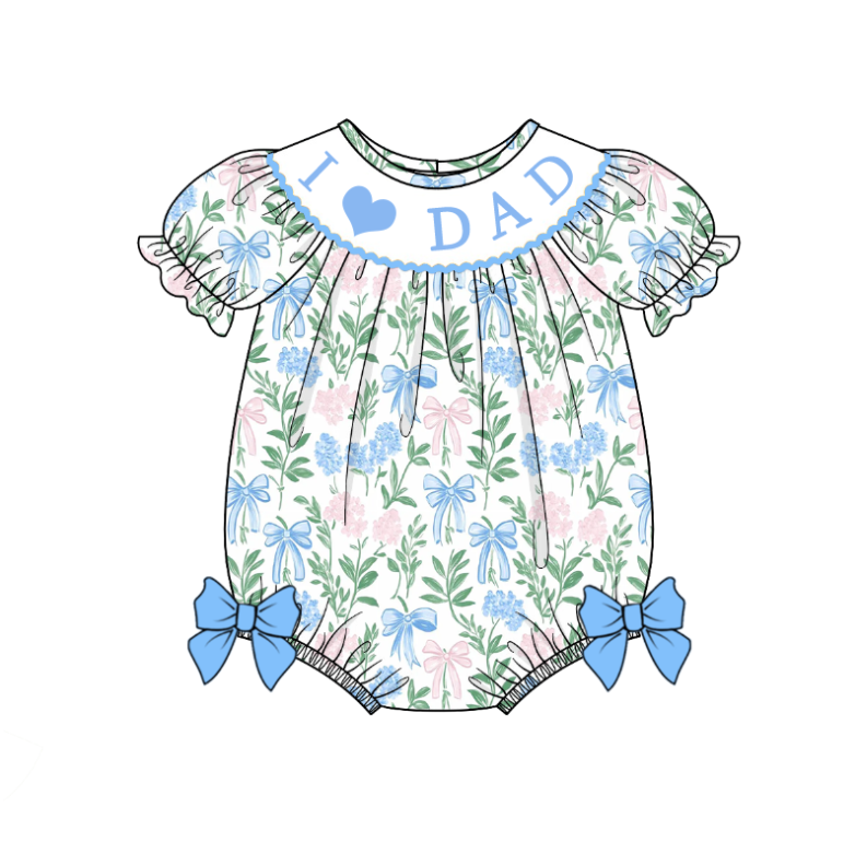 (Pre Order)Sisters Spring and Summer Embroidery Smocked Dress&Romper