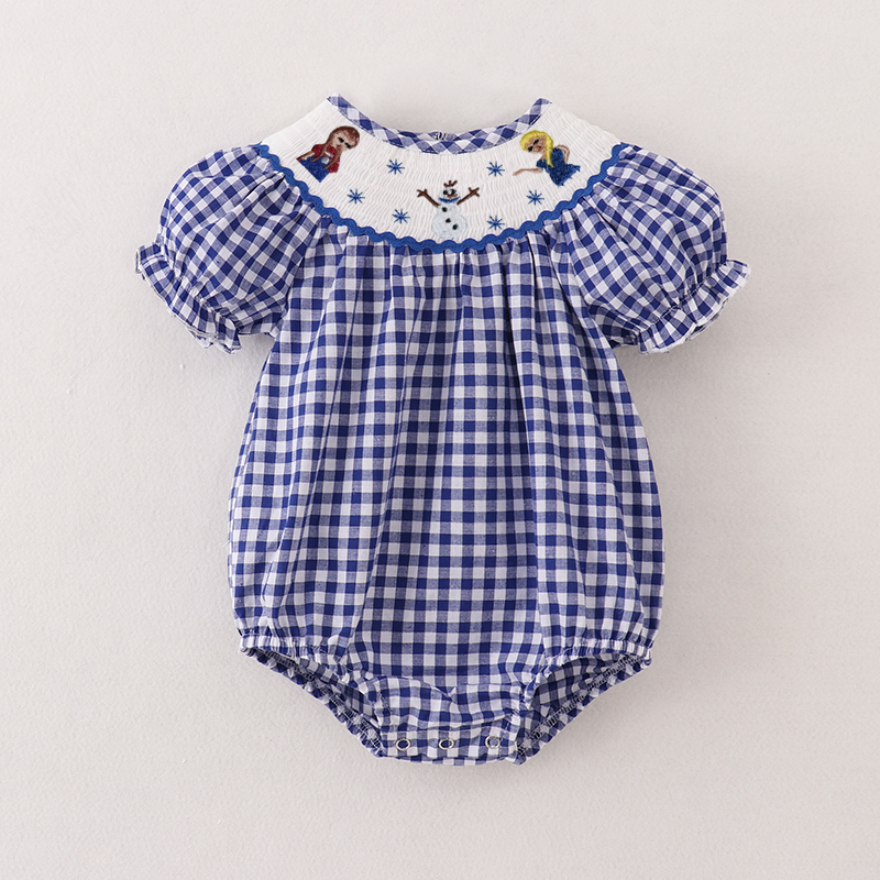 (Pre Order)Sisters Spring&Summer Princess Embroidery Smocked Dress Romper