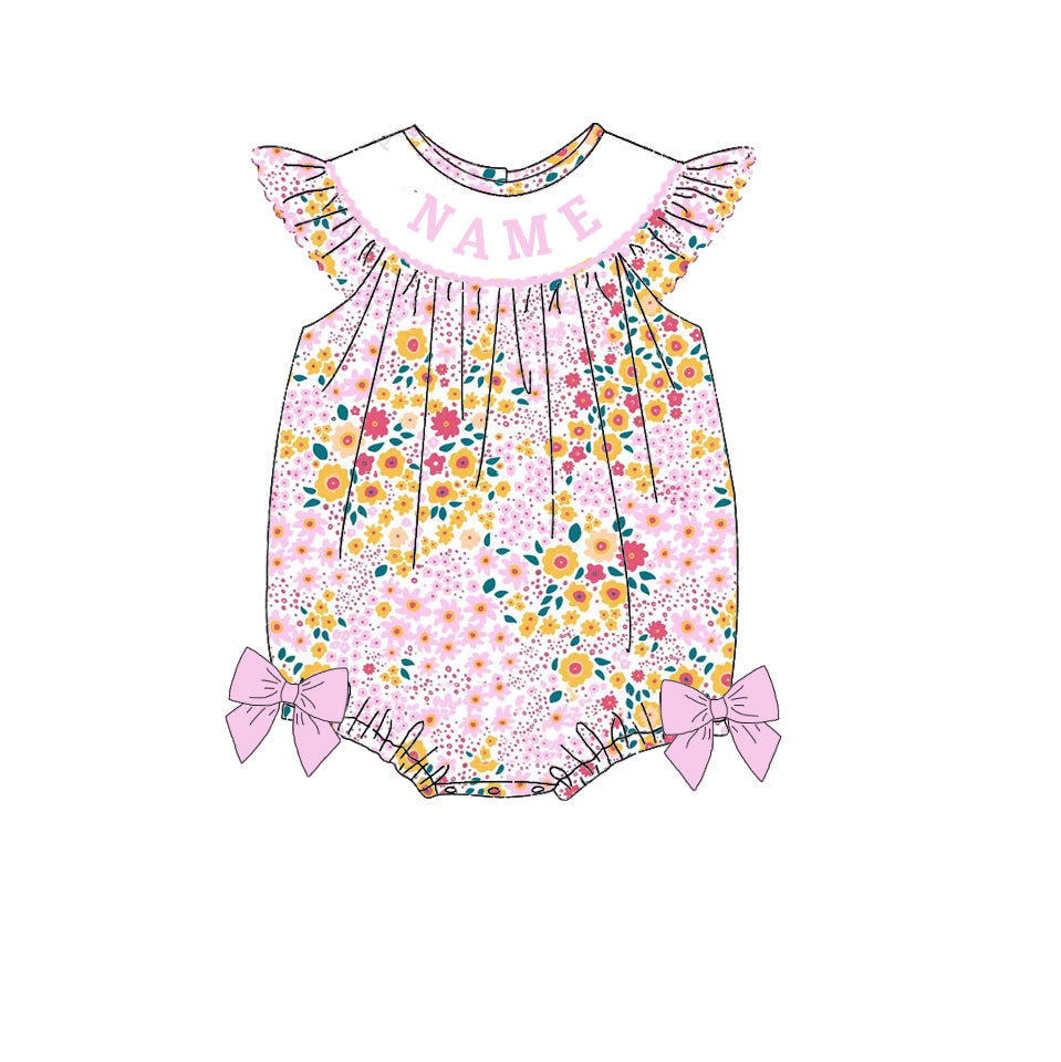 (Pre Order)Sisters Spring and Summer CHILD OF GOD Embroidery Smocked Dress&Romper