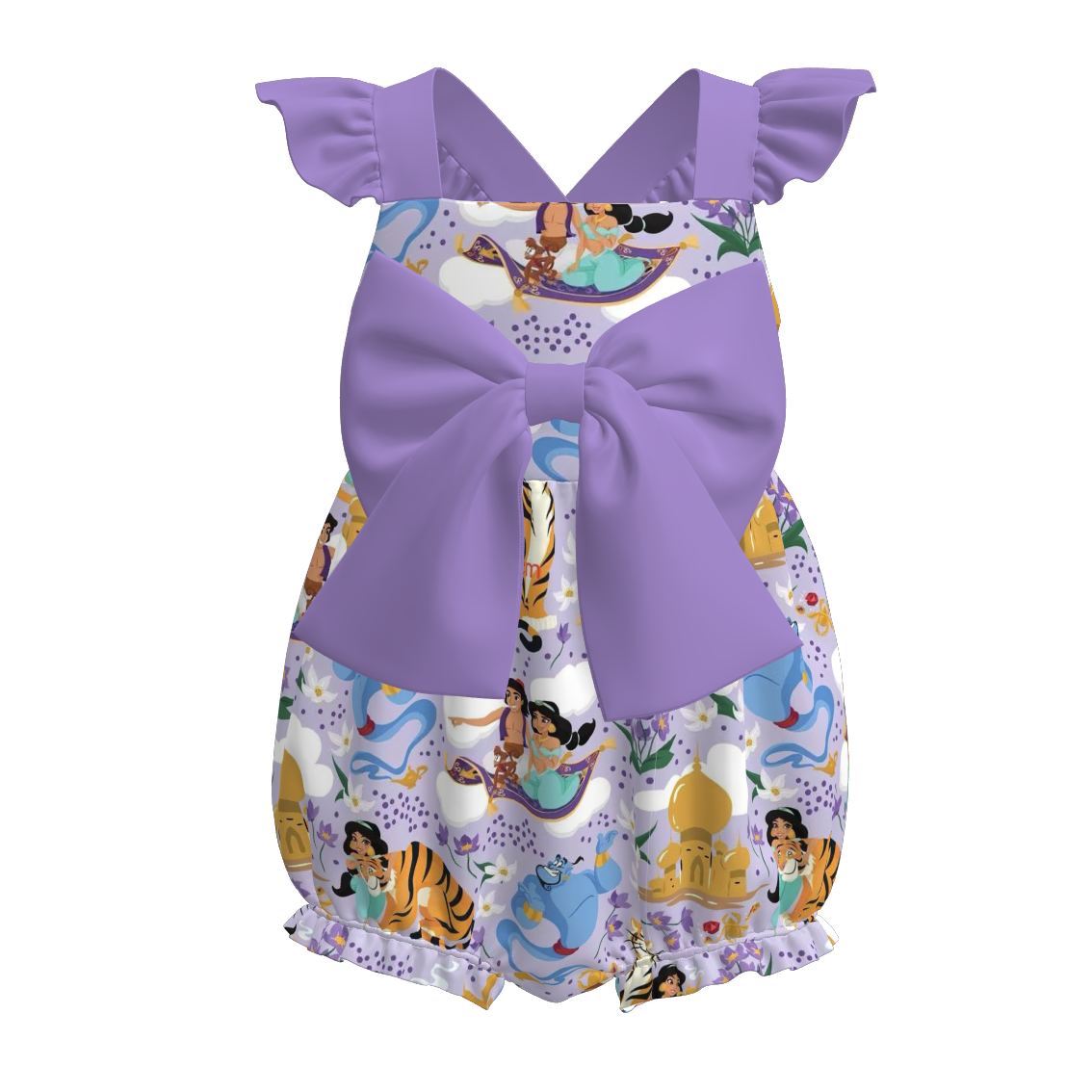 (Pre Order)Sisters Spring and Summer Cartoon Print Dress&Romper
