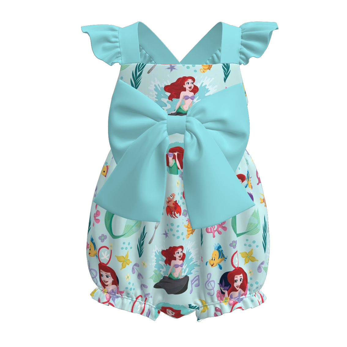 (Pre Order)Sisters Spring and Summer Cartoon Print Dress&Romper