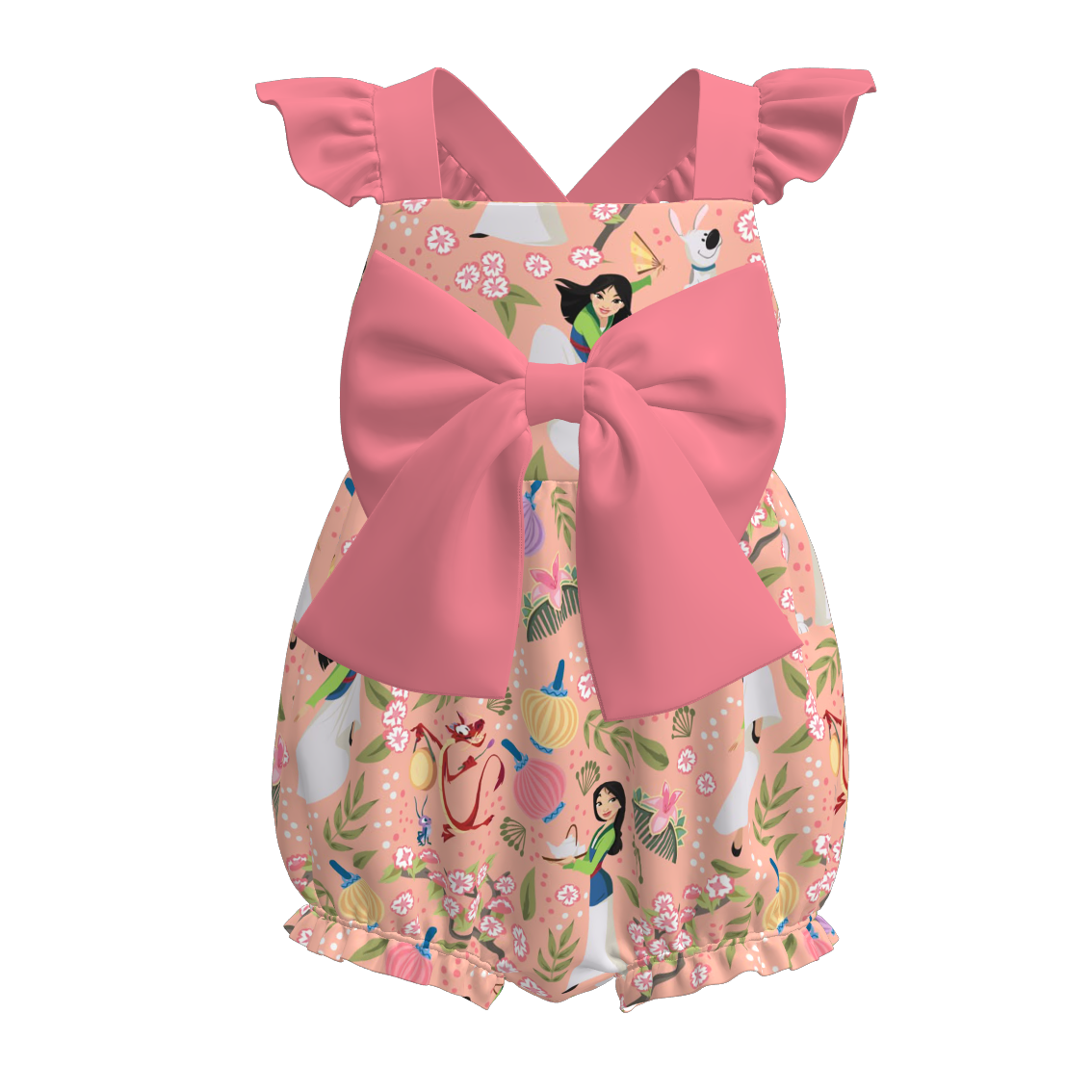 (Pre Order)Sisters Spring and Summer Cartoon Print Dress&Romper