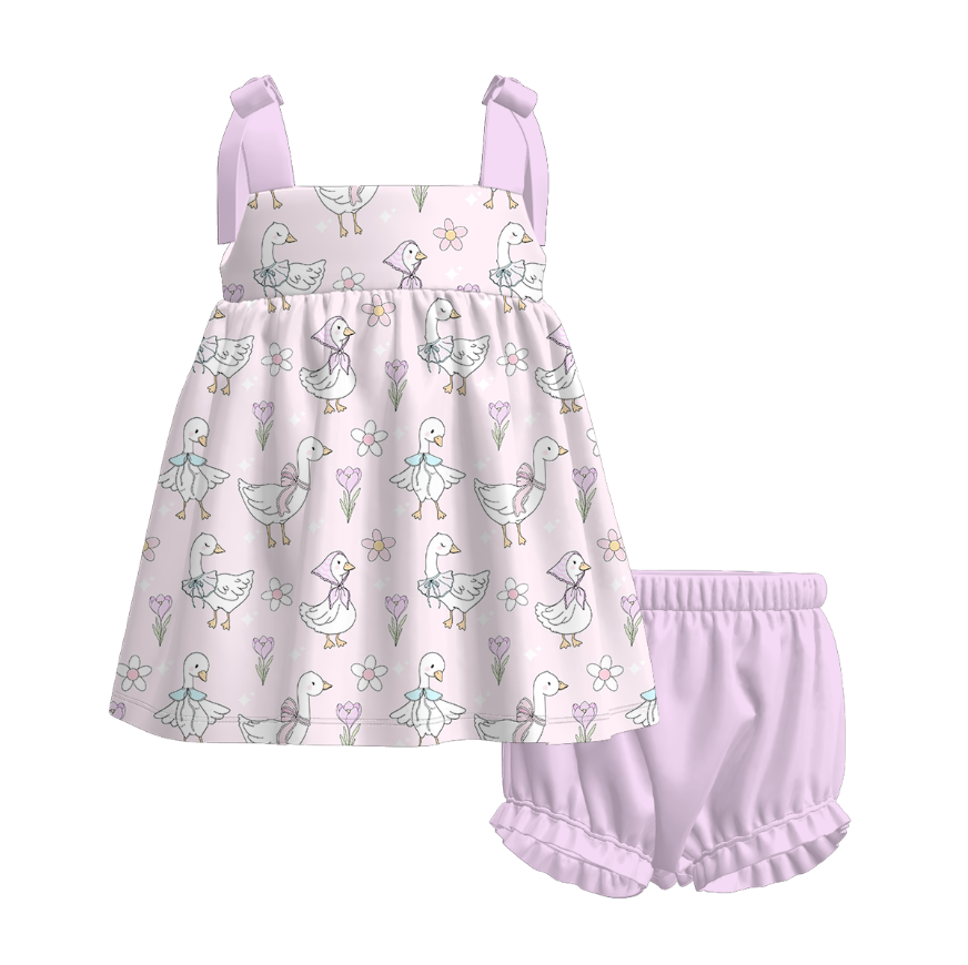(Pre Order)Sisters Spring and Summer Princess Print Dress,Jumpsuit&Set