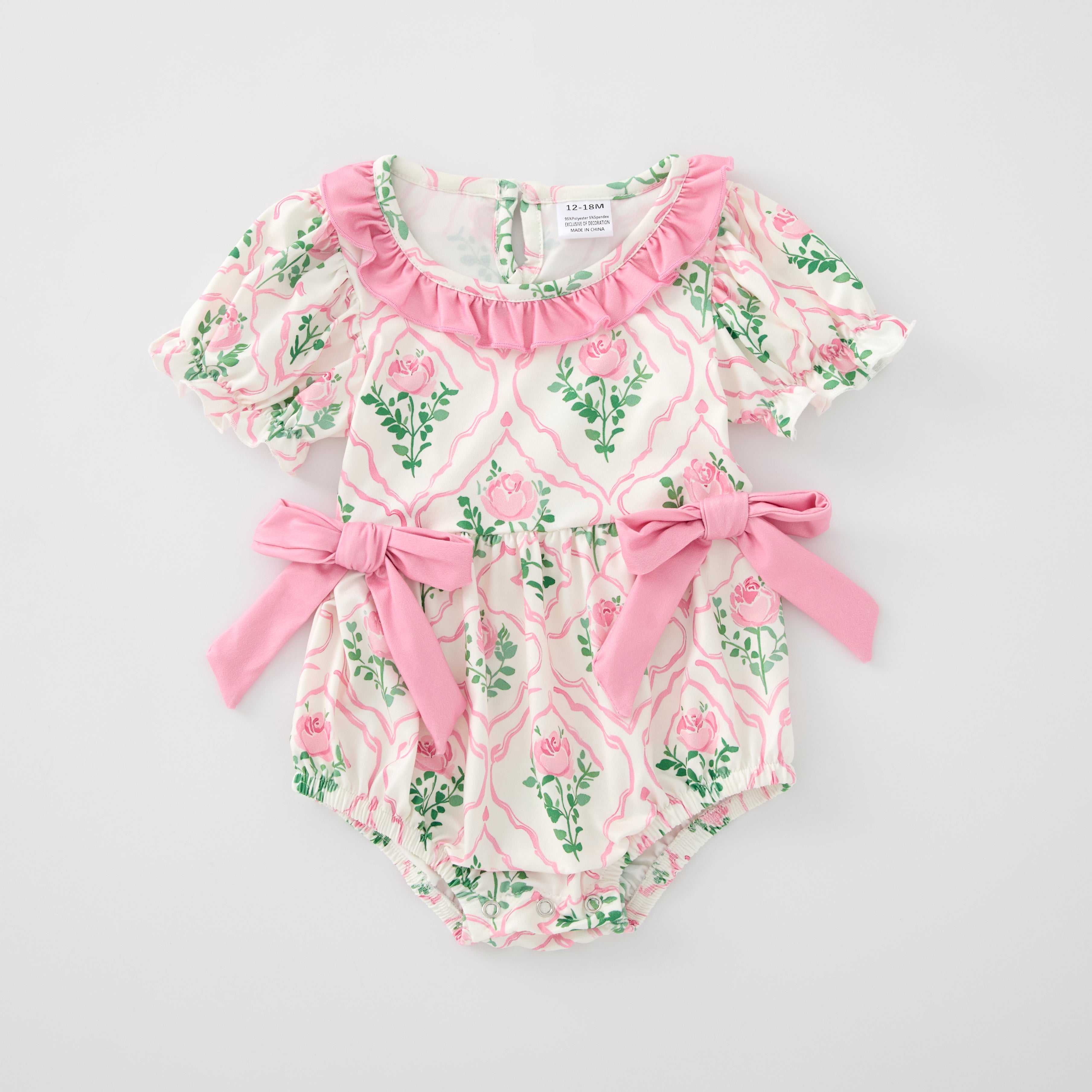 (Pre Order)Mommy and Me Summer Pink Floral Print MAXI Dress,Set&Romper