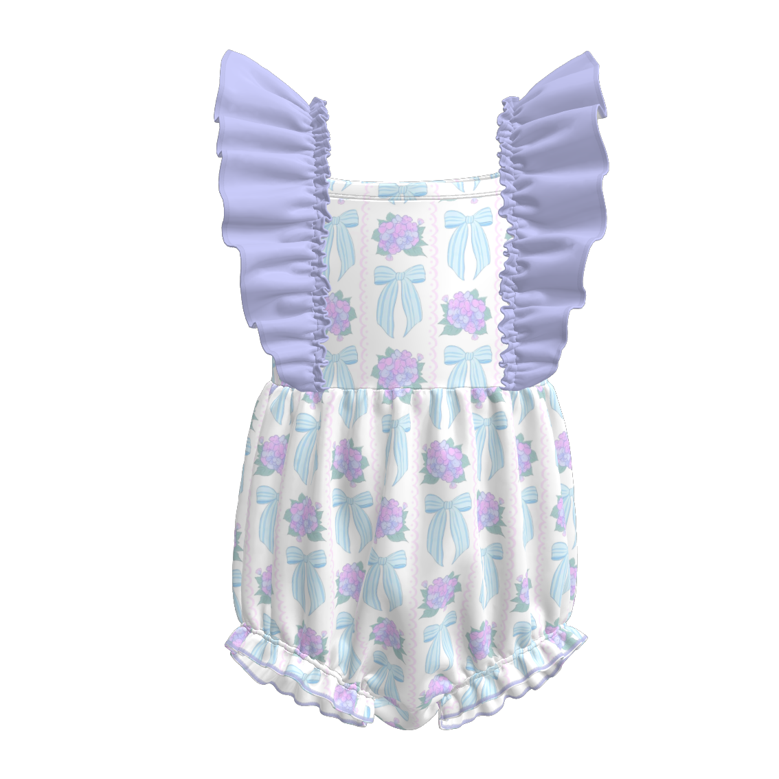 (Pre Order)Sisters Spring and Summer Bow Print Dress&Romper